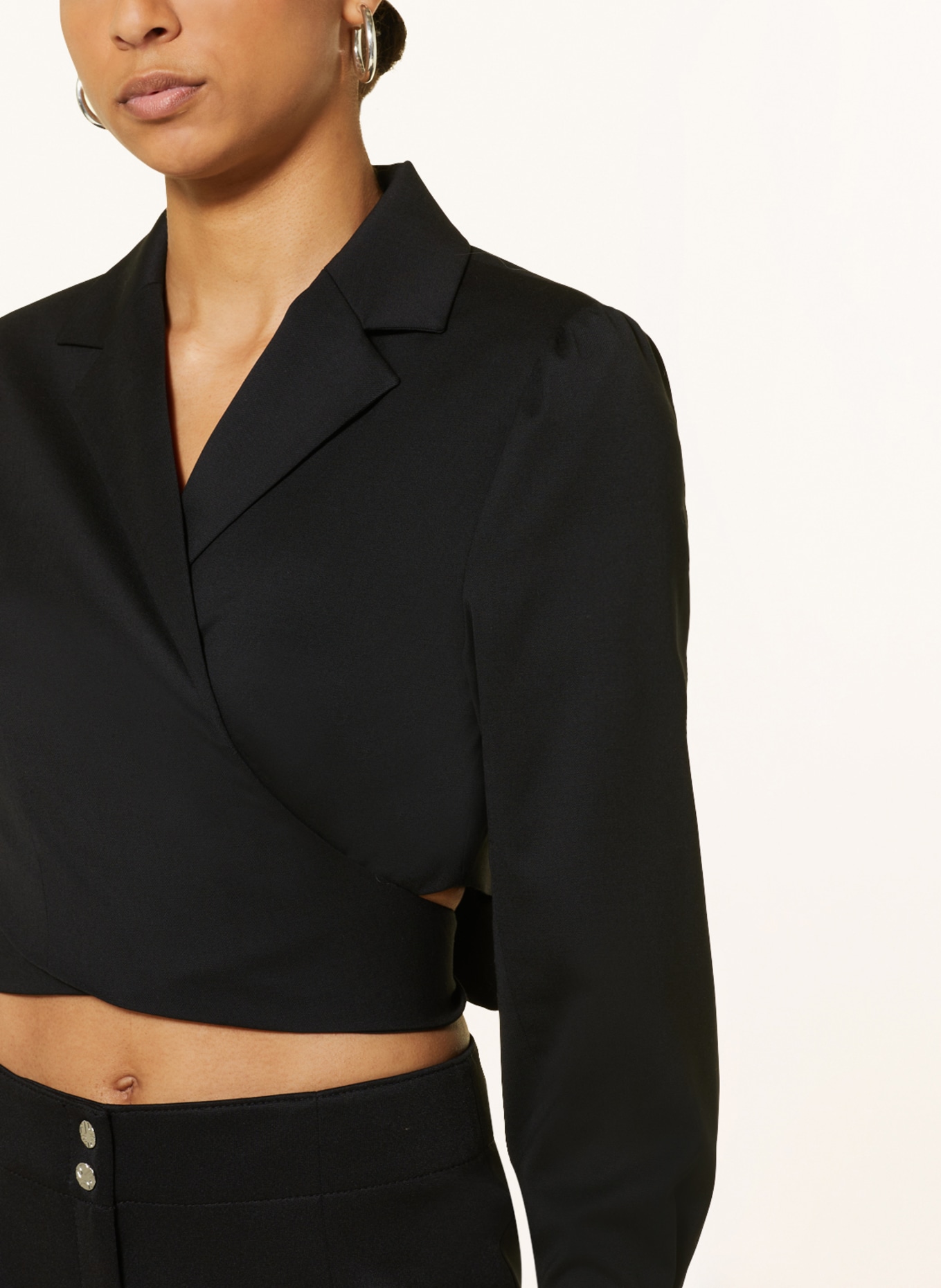 by Aylin Koenig Wrap blouse LIV, Color: BLACK (Image 4)