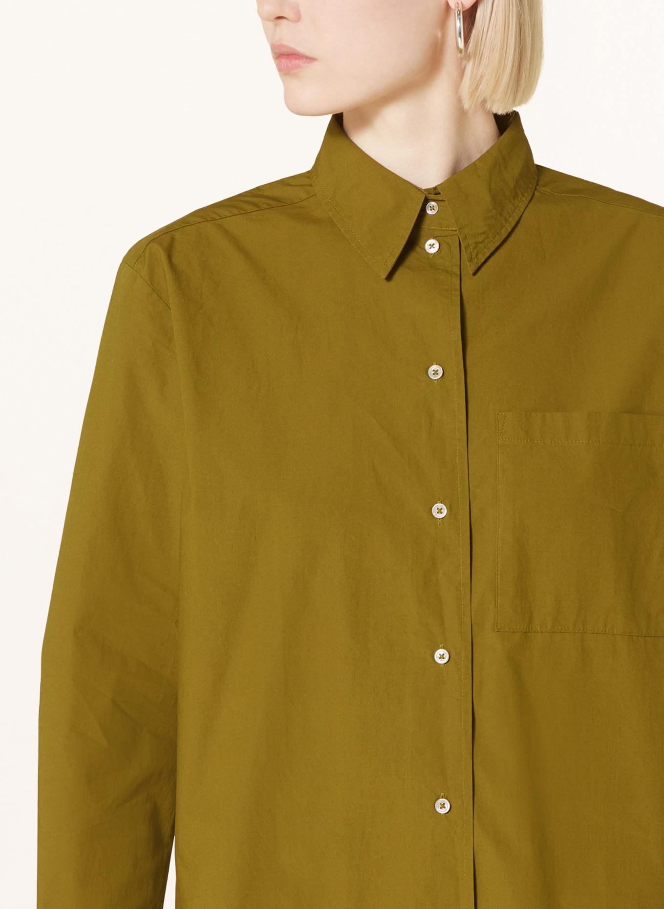 Marc O'Polo Shirt blouse, Color: OLIVE (Image 4)