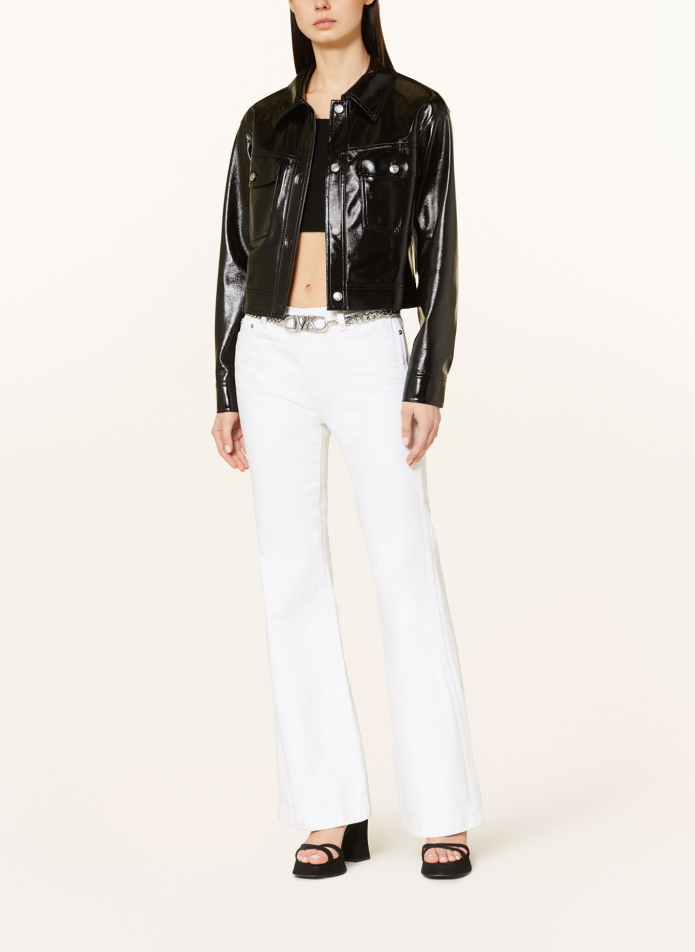 MICHAEL KORS Flared jeans, Color: WHITE (Image 2)
