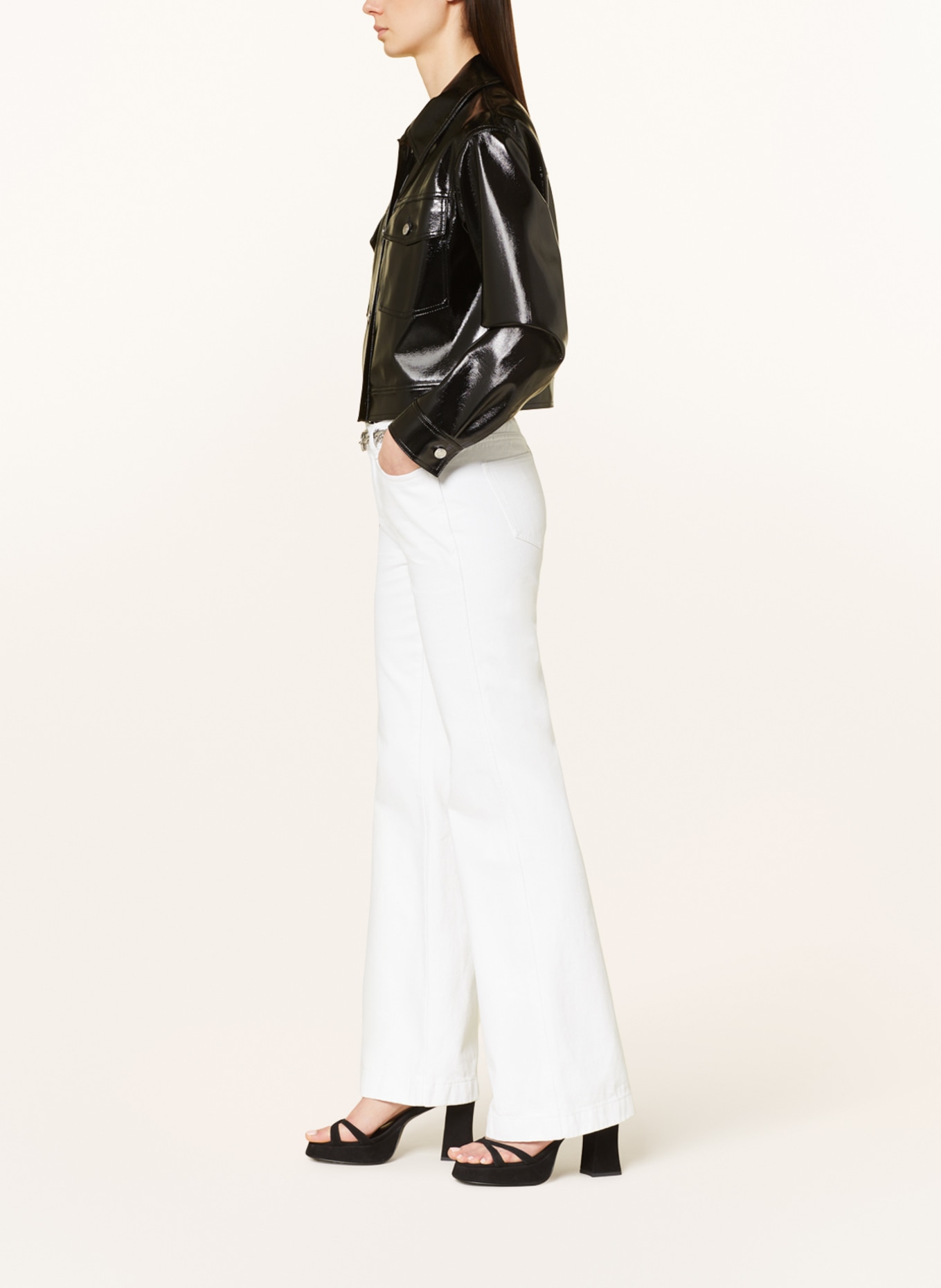 MICHAEL KORS Flared jeans, Color: WHITE (Image 4)