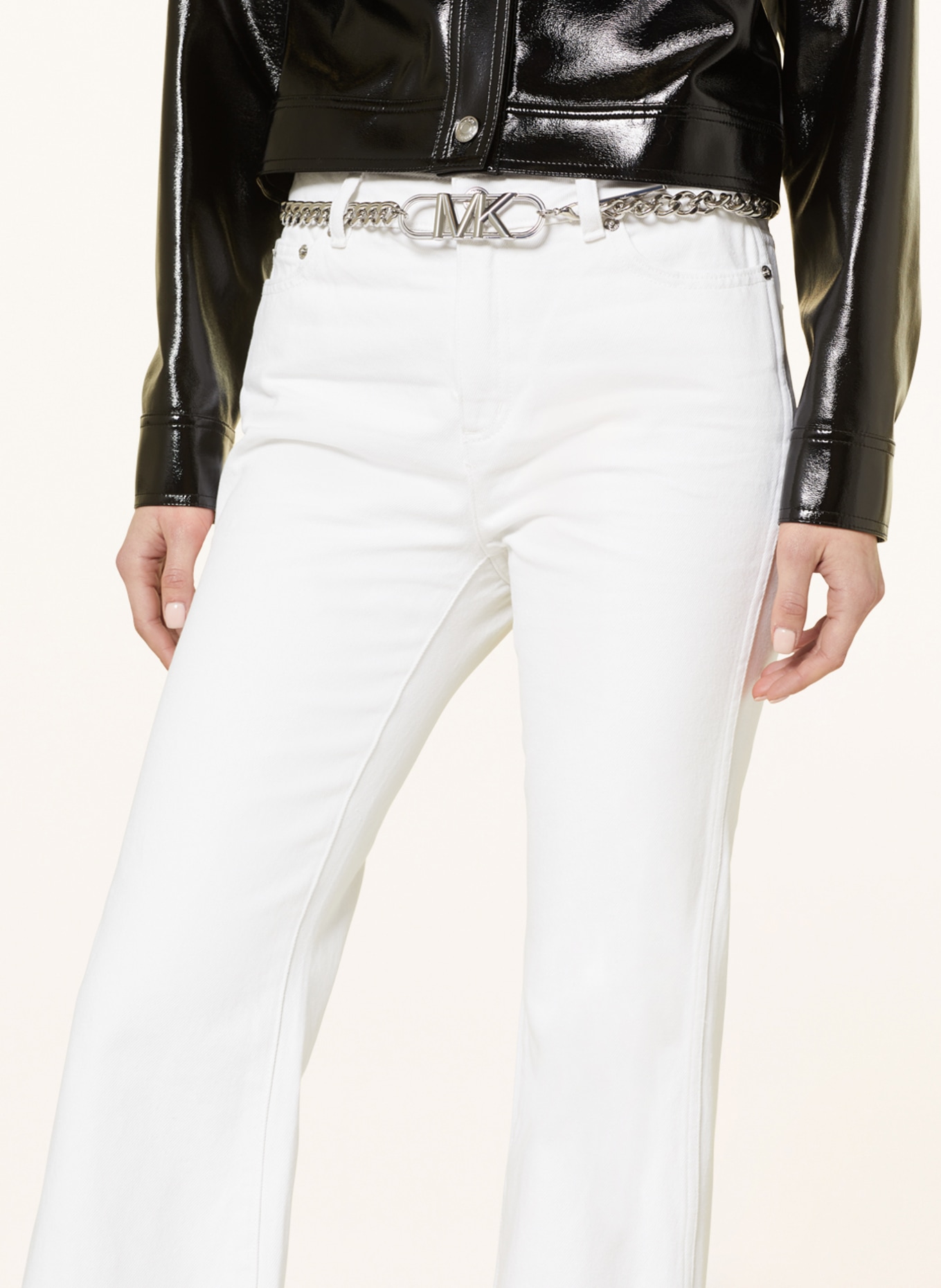 MICHAEL KORS Flared Jeans, Farbe: WEISS (Bild 5)