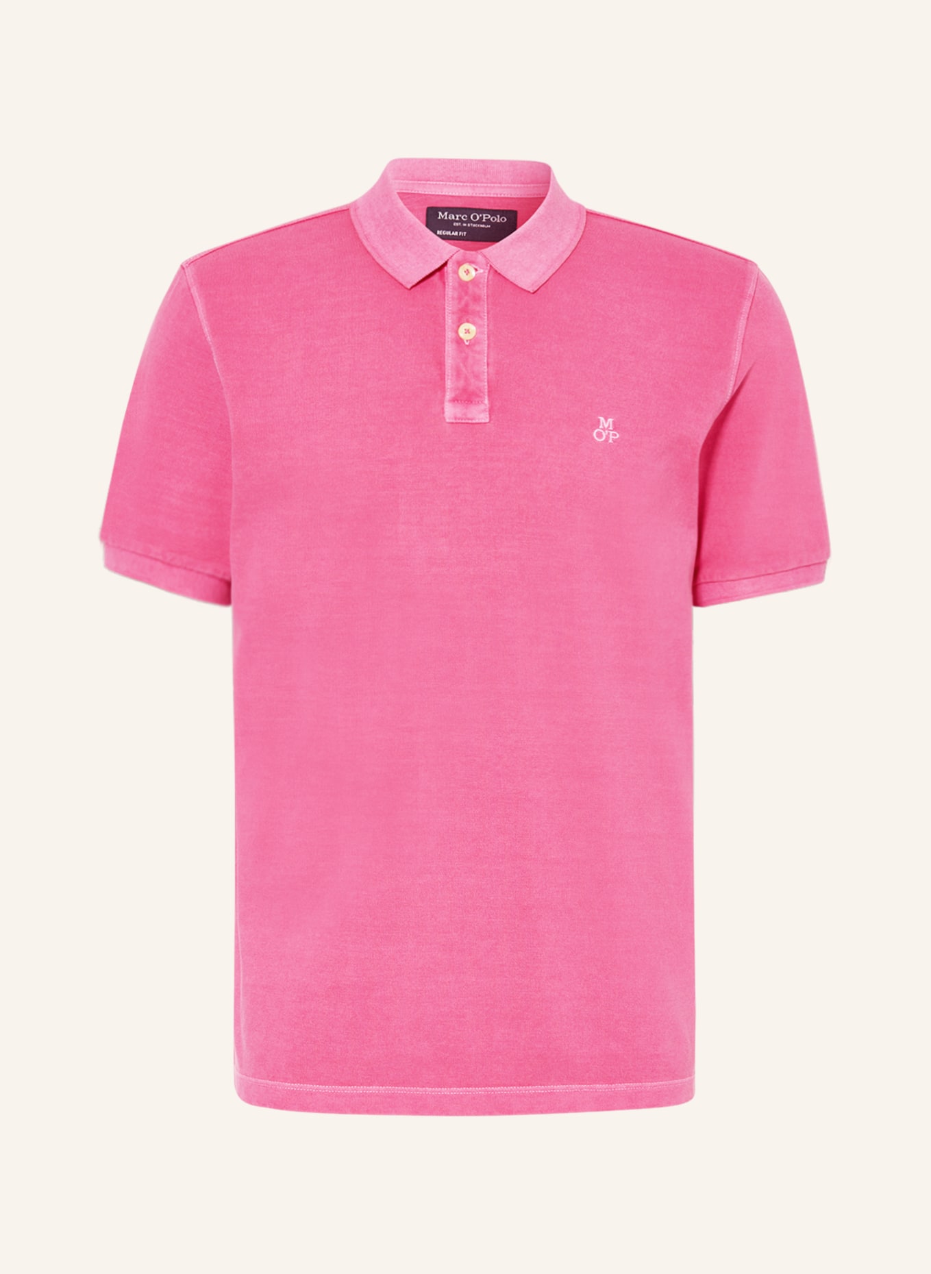 Marc O'Polo Piqué-Poloshirt Regular Fit, Farbe: PINK (Bild 1)