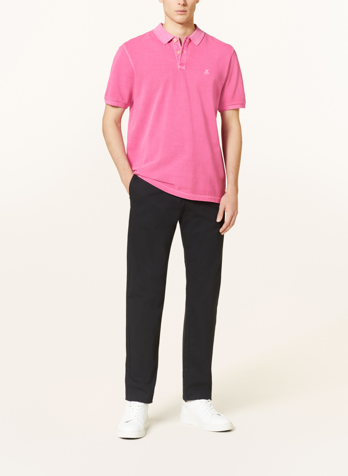 Marc O'Polo Piqué polo shirt regular fit, Color: PINK (Image 2)