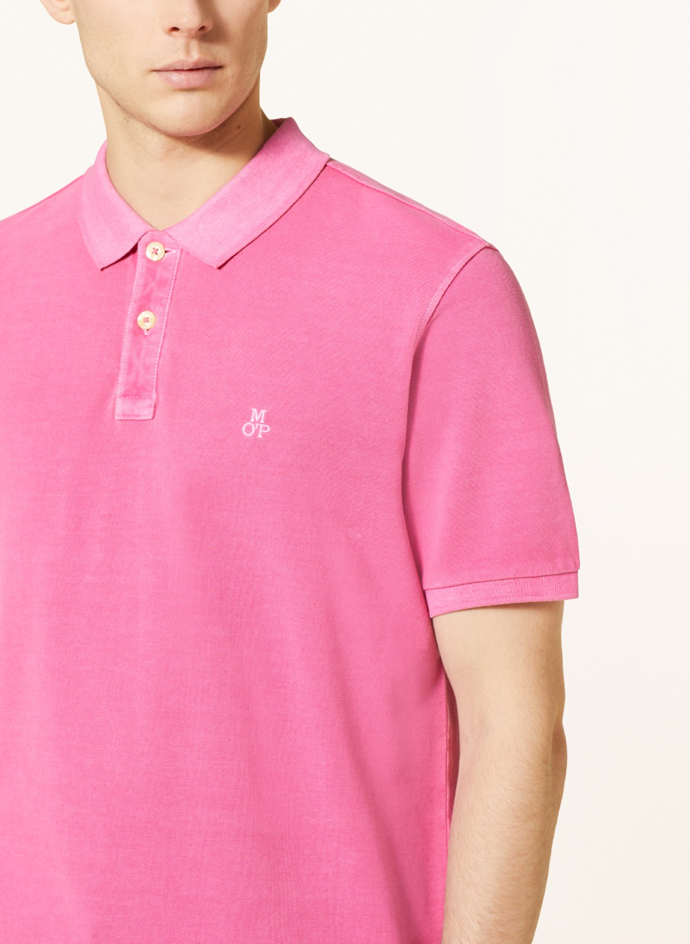 Marc O'Polo Piqué polo shirt regular fit, Color: PINK (Image 4)