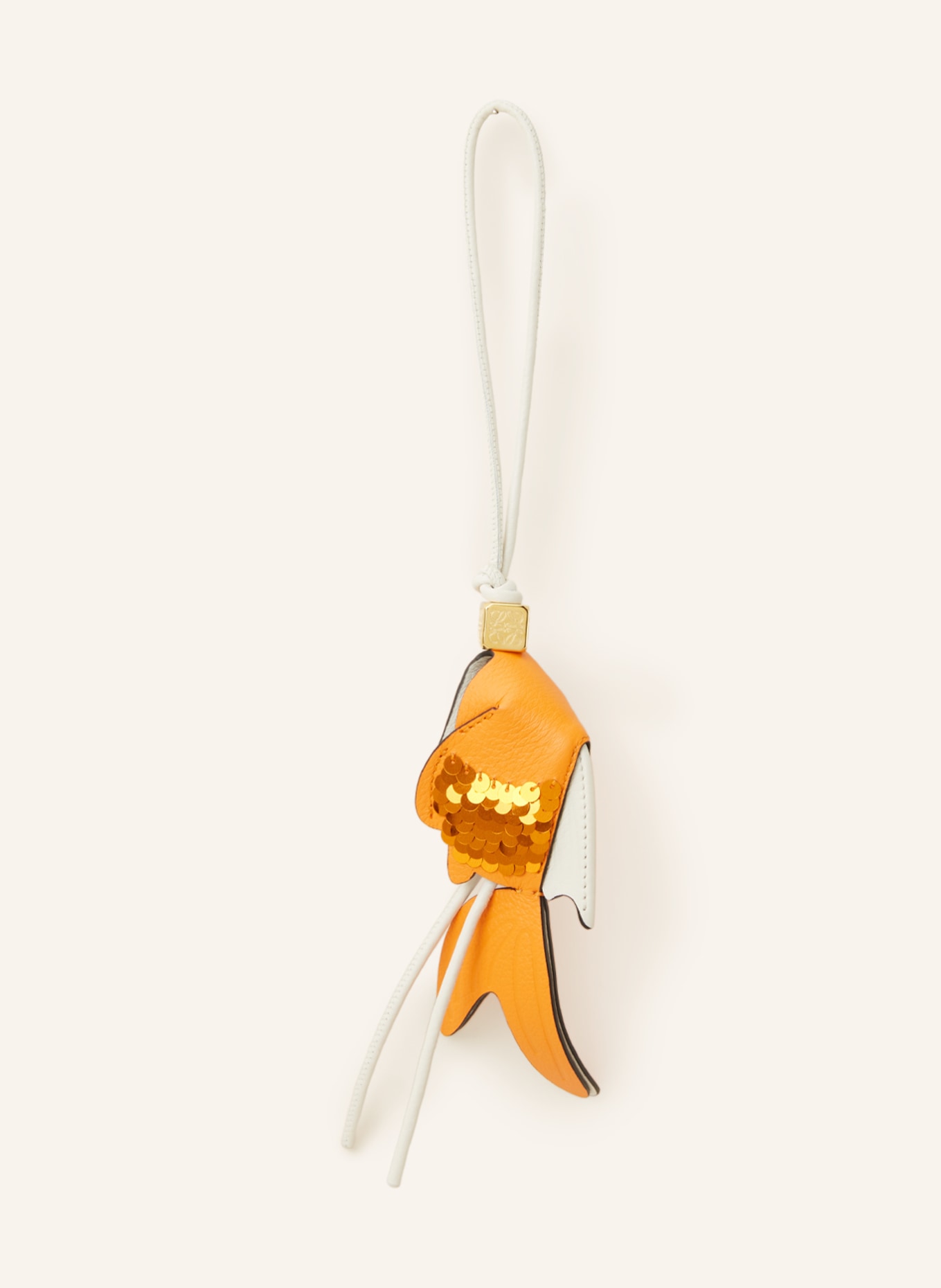 LOEWE Taschenanhänger FISH mit Pailletten, Farbe: ORANGE/ WEISS (Bild 2)