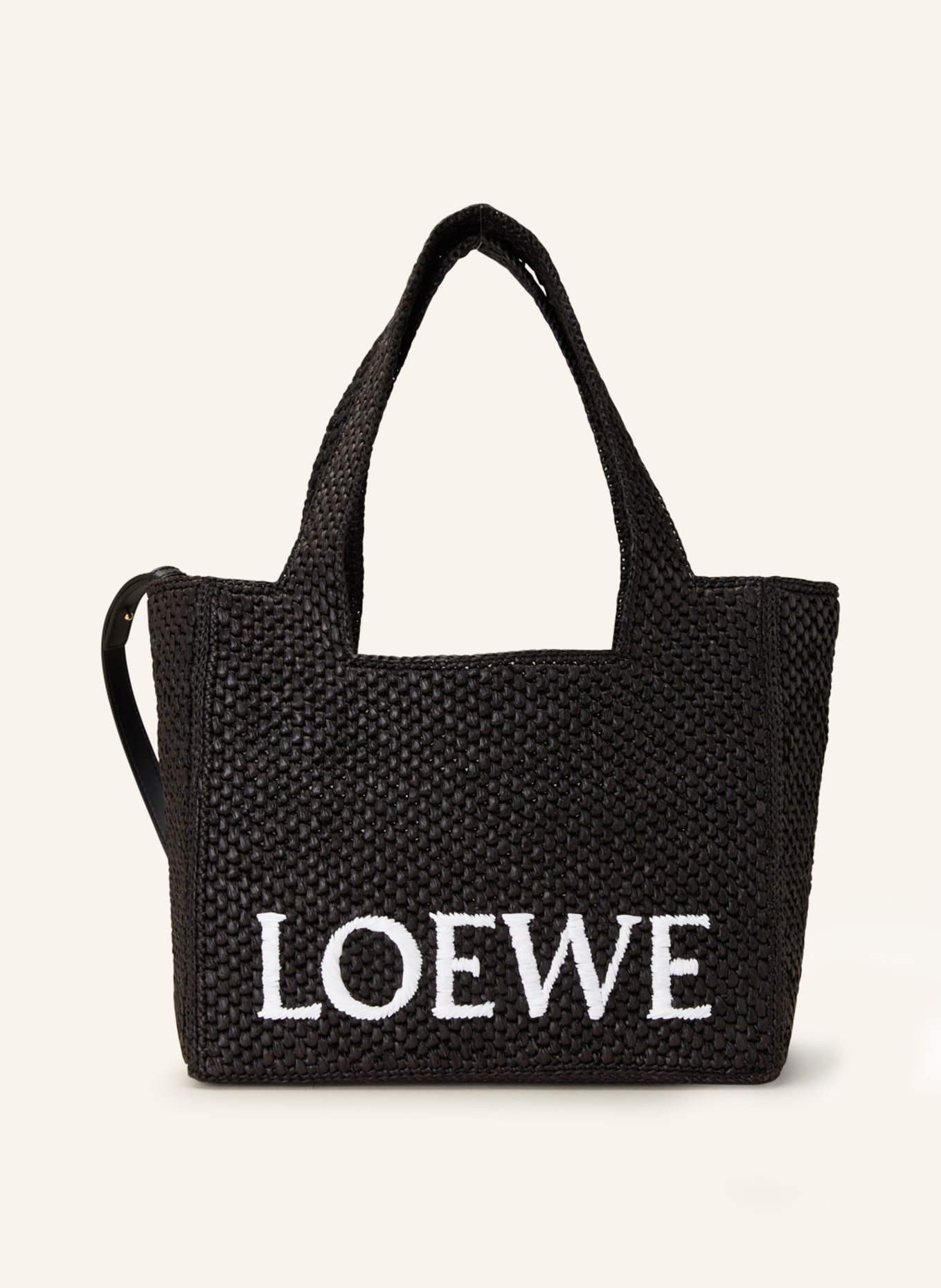LOEWE Shopper FONT TOTE MEDIUM, Color: BLACK (Image 1)
