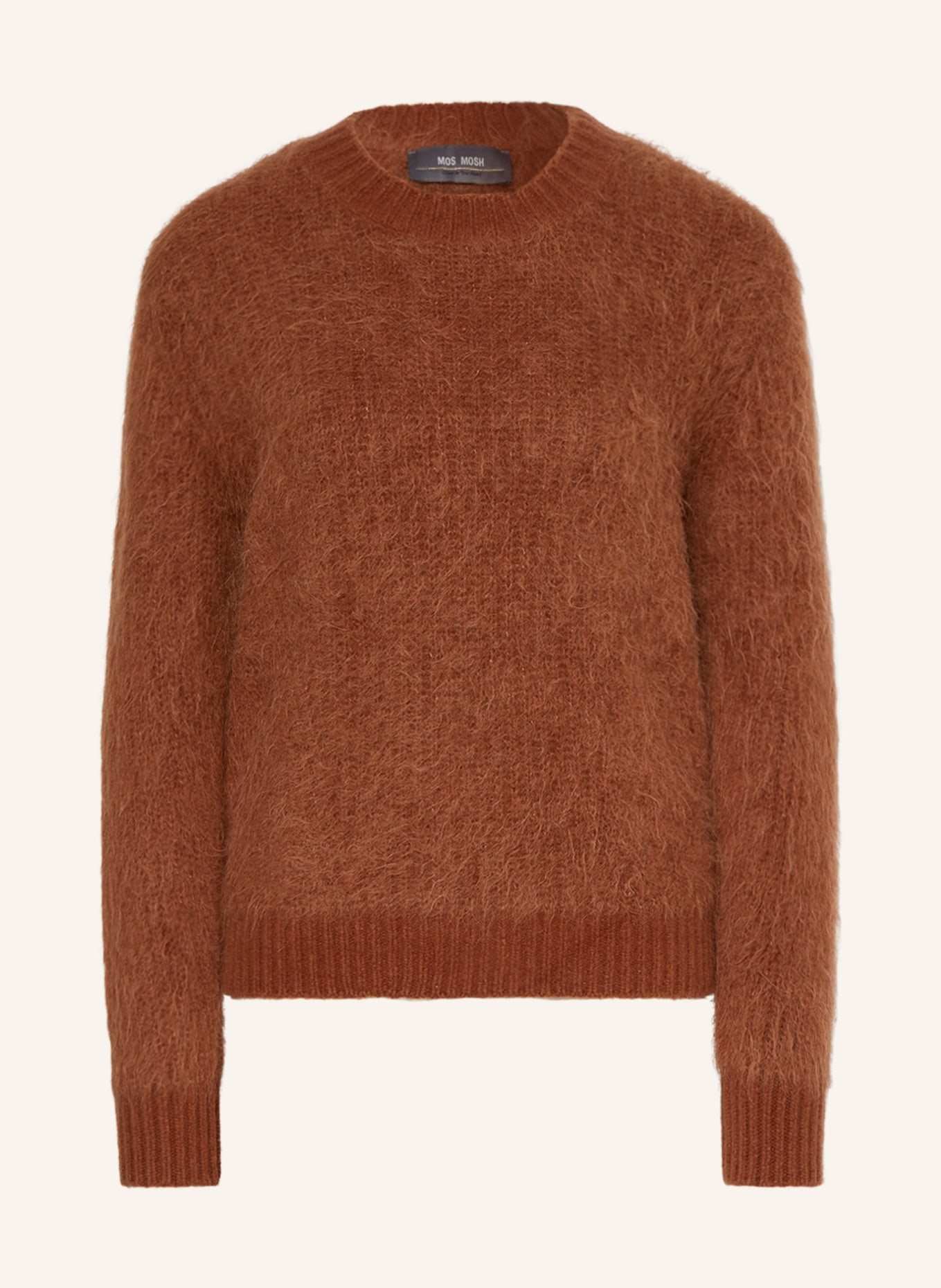 MOS MOSH Sweater GISLA with alpaca, Color: BROWN (Image 1)
