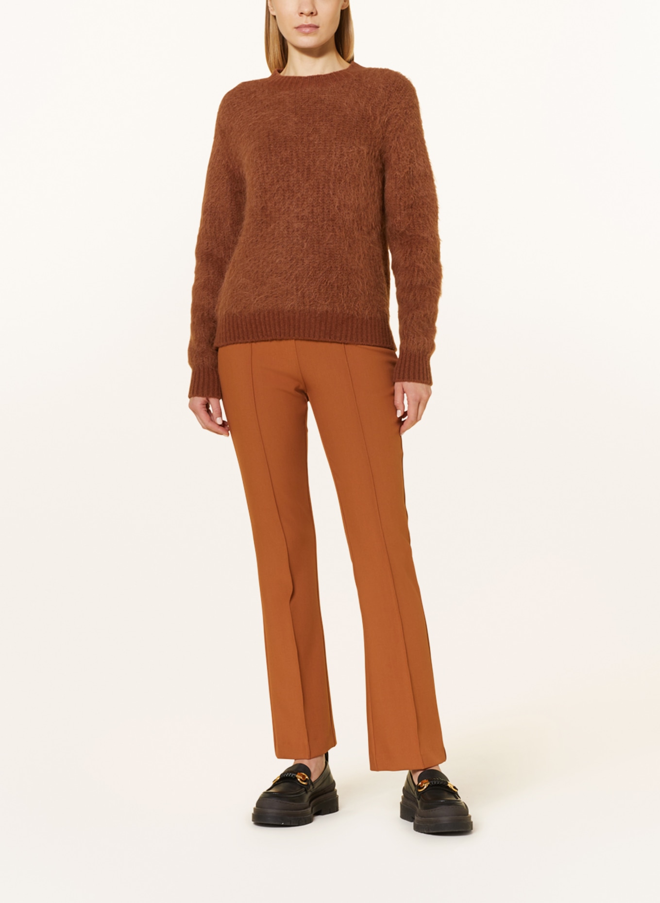 MOS MOSH Sweater GISLA with alpaca, Color: BROWN (Image 2)