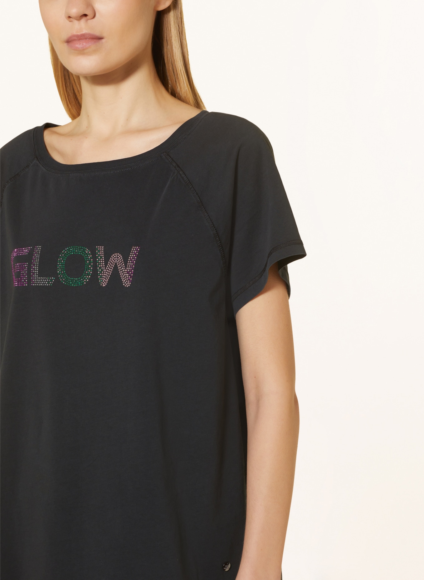 MOS MOSH T-Shirt TISHA mit Schmucksteinen, Farbe: DUNKELGRAU (Bild 4)