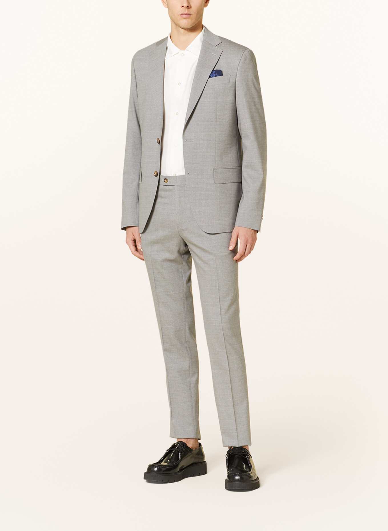 SAND COPENHAGEN Oblekové sako STAR NAPOLI Modern Fit, Barva: 140 light grey (Obrázek 2)