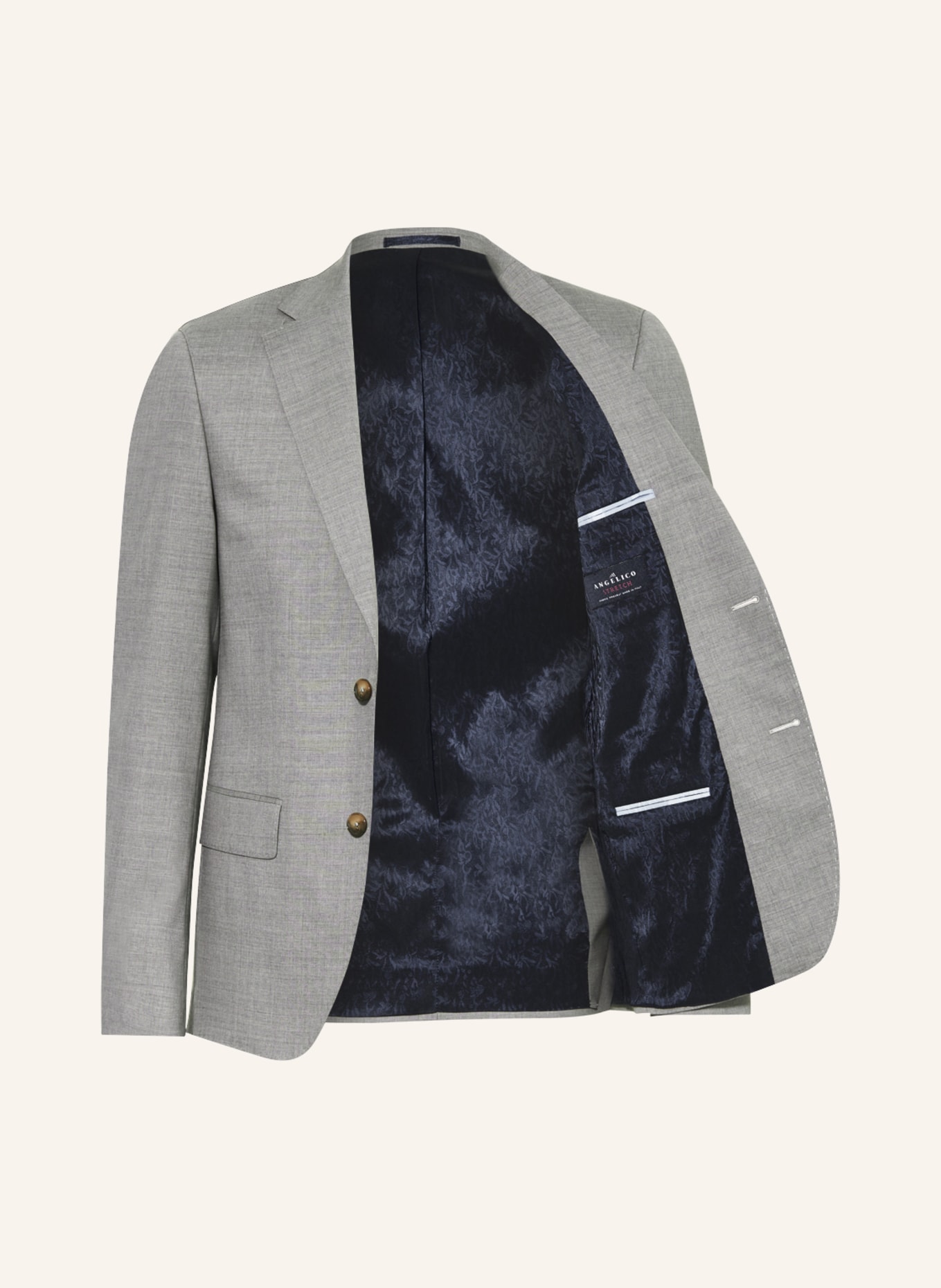 SAND COPENHAGEN Oblekové sako STAR NAPOLI Modern Fit, Barva: 140 light grey (Obrázek 4)