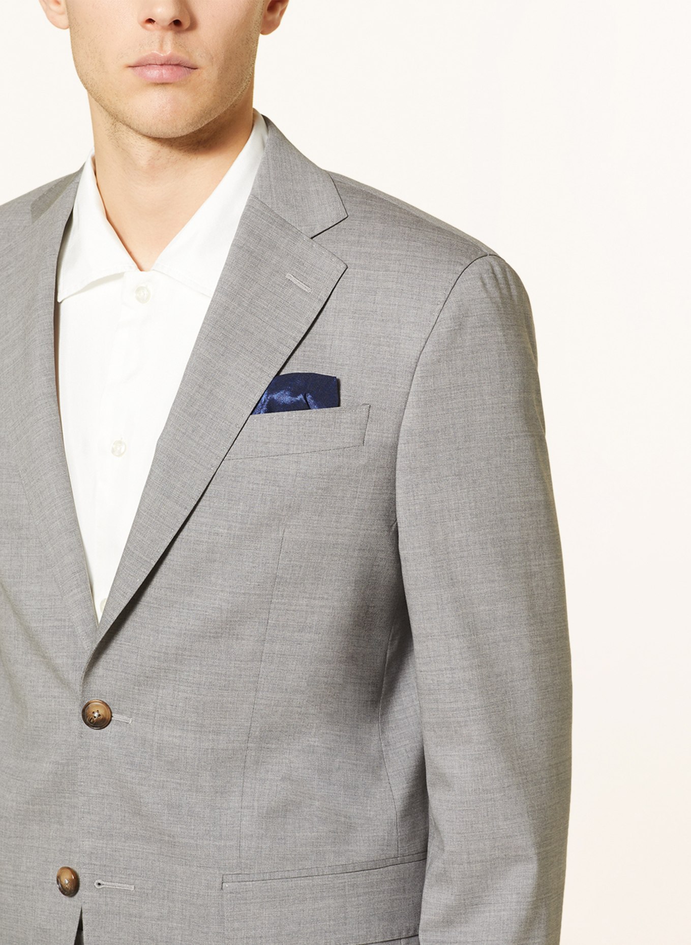 SAND COPENHAGEN Oblekové sako STAR NAPOLI Modern Fit, Barva: 140 light grey (Obrázek 5)