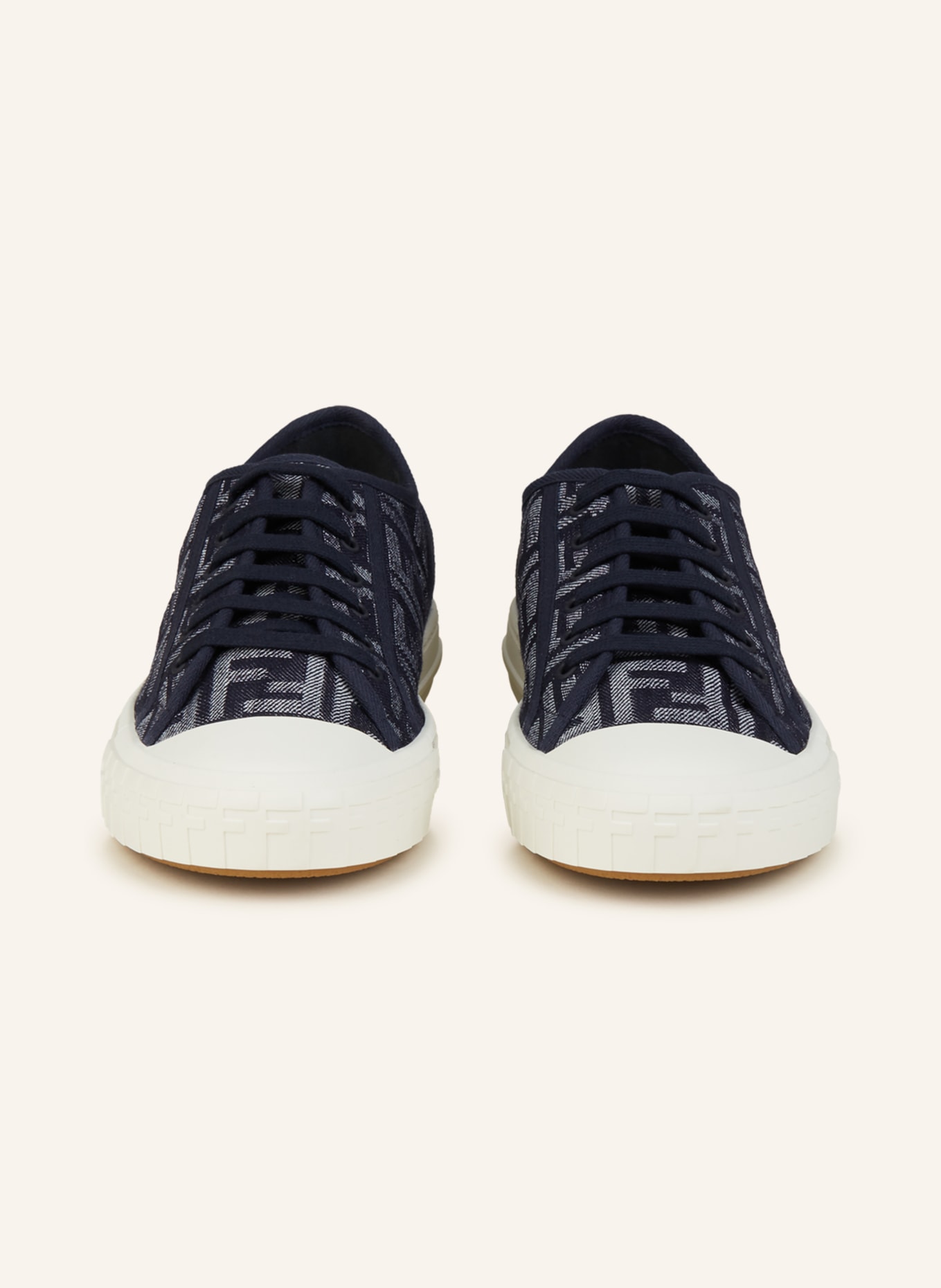 FENDI Sneakers DOMINO, Color: DARK BLUE/ WHITE (Image 3)