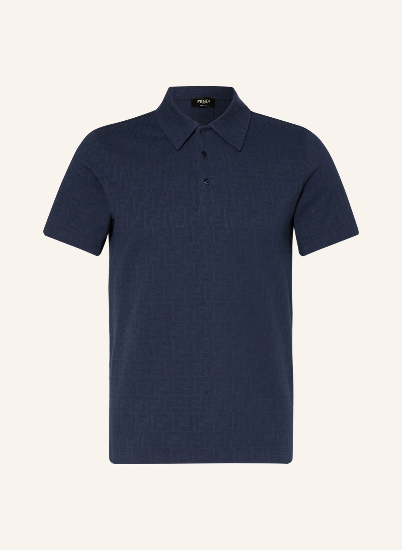 FENDI Piqué-Poloshirt, Farbe: DUNKELBLAU (Bild 1)