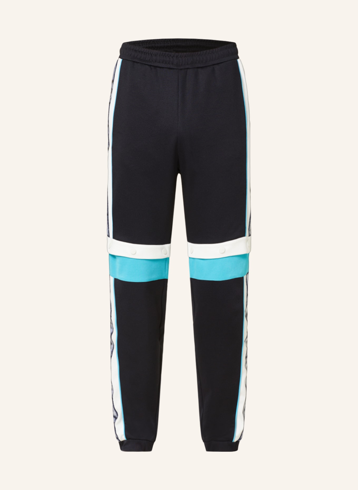 FENDI Track pants with detachable legs, Color: DARK BLUE/ WHITE/ BLUE (Image 1)