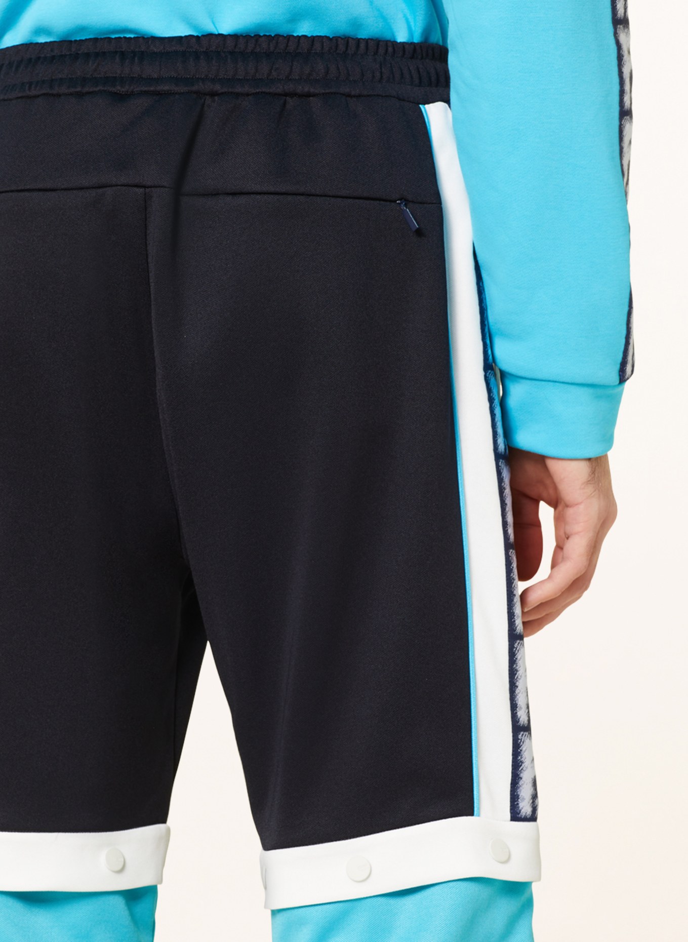 FENDI Track pants with detachable legs, Color: DARK BLUE/ WHITE/ BLUE (Image 7)