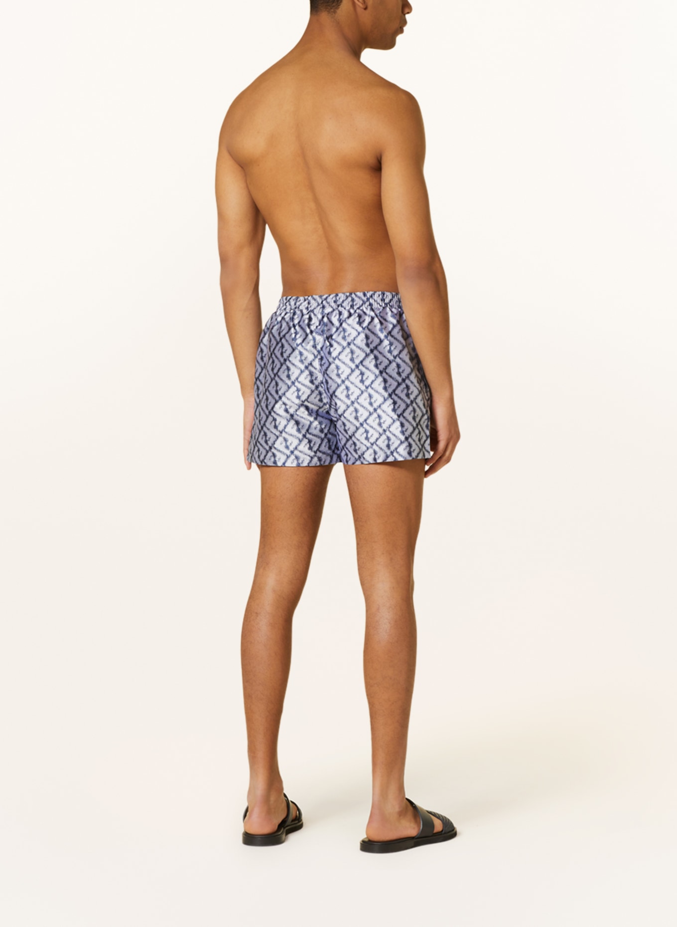 FENDI Swim shorts, Color: GRAY/ BLUE (Image 3)