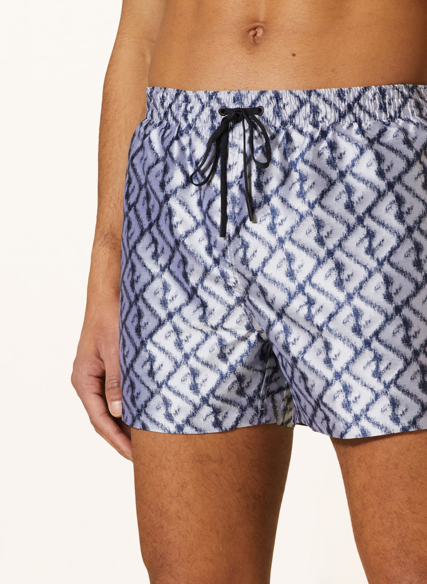 FENDI Swim shorts, Color: GRAY/ BLUE (Image 4)