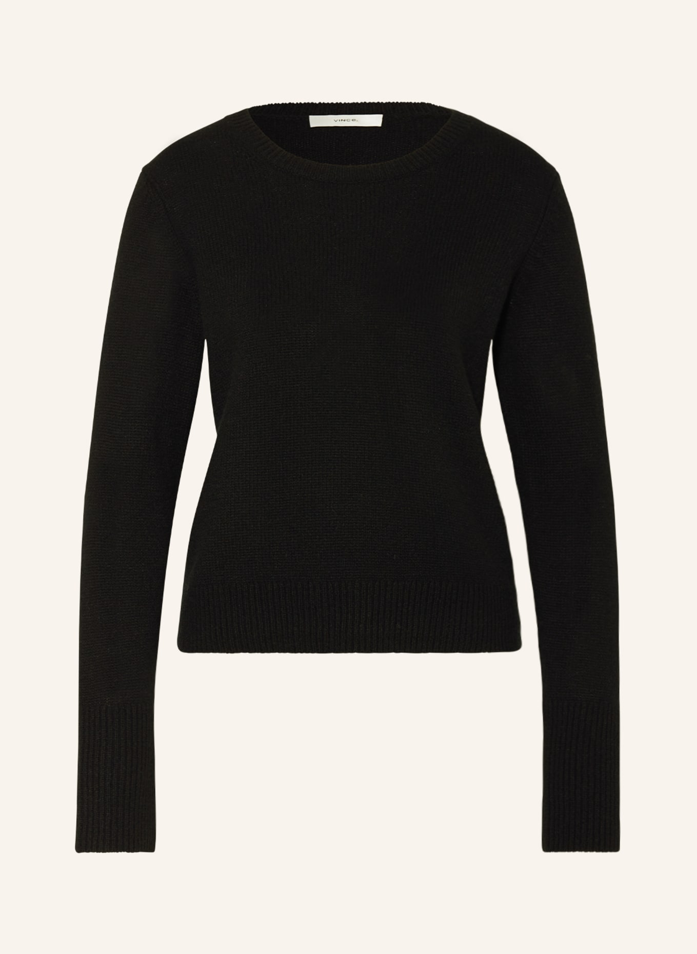 VINCE Cropped svetr, Barva: ČERNÁ (Obrázek 1)