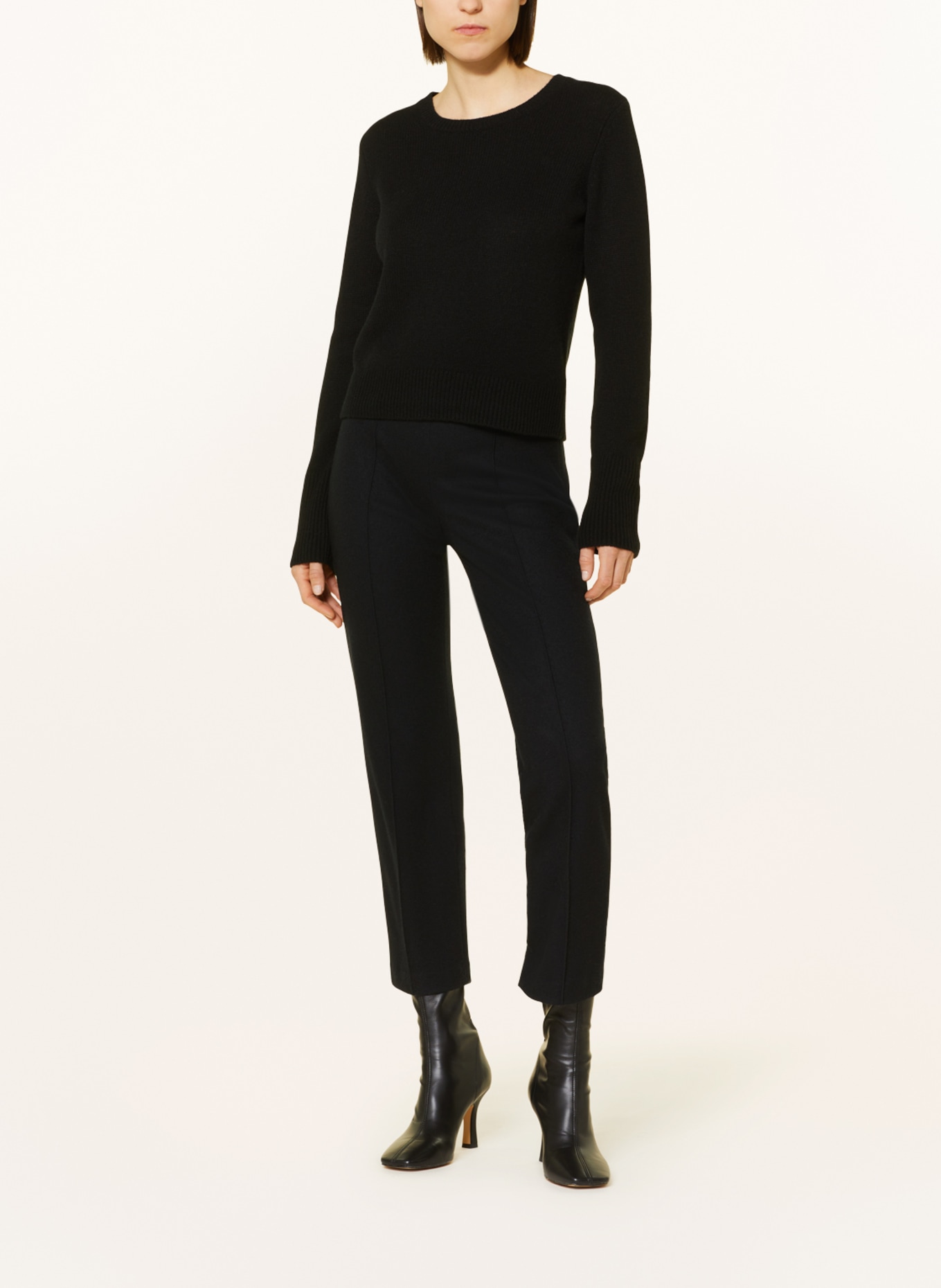 VINCE Cropped-Pullover, Farbe: SCHWARZ (Bild 2)