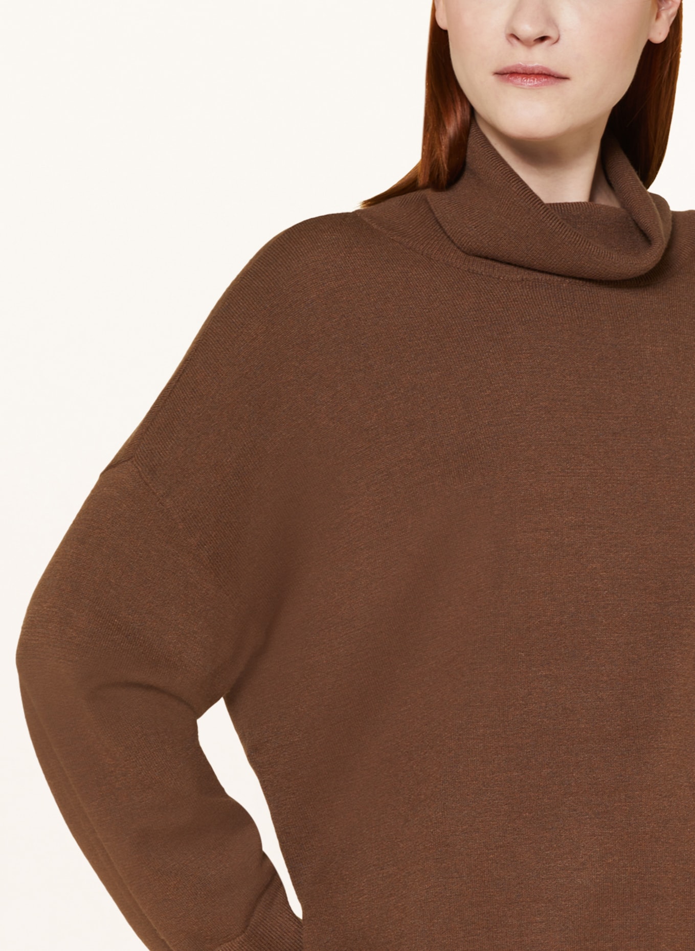 MSCH COPENHAGEN Turtleneck sweater MSCHODANNA, Color: BROWN (Image 4)