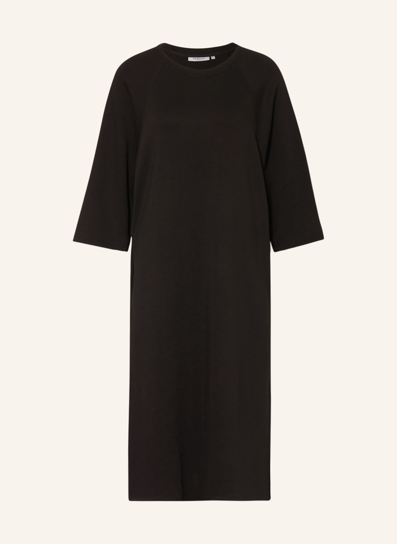 MSCH COPENHAGEN Jersey dress MSCHPETUA with 3/4 sleeves, Color: BLACK (Image 1)