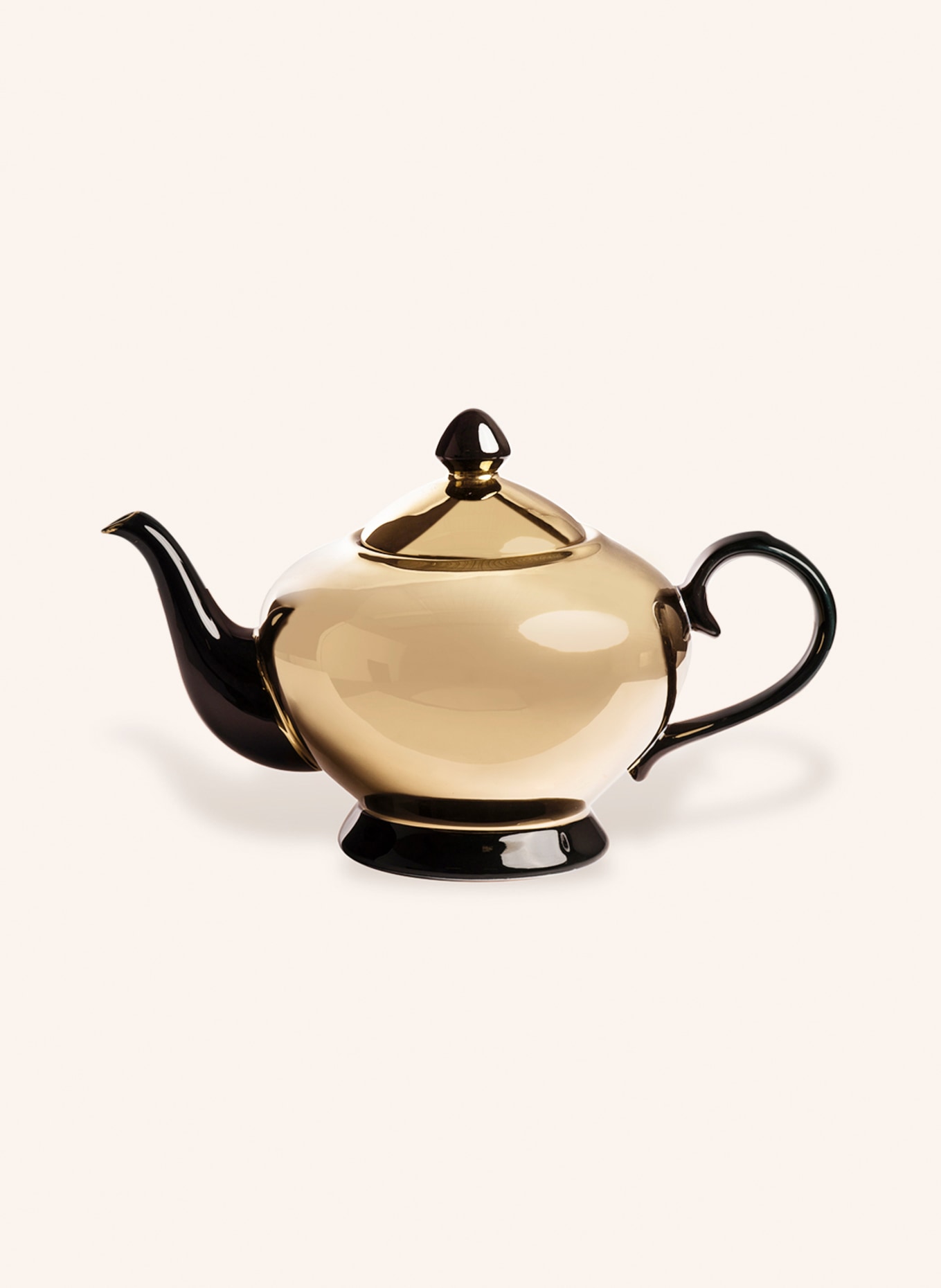 POLSPOTTEN Teapot LEGACY GOLD, Color: GOLD/ BLACK (Image 1)