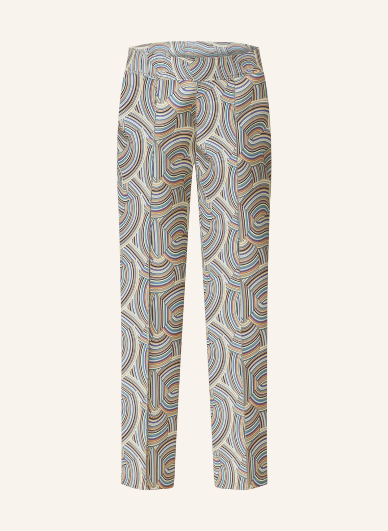 CINQUE 7/8 trousers CIHELGA, Color: PURPLE/ BEIGE/ WHITE (Image 1)