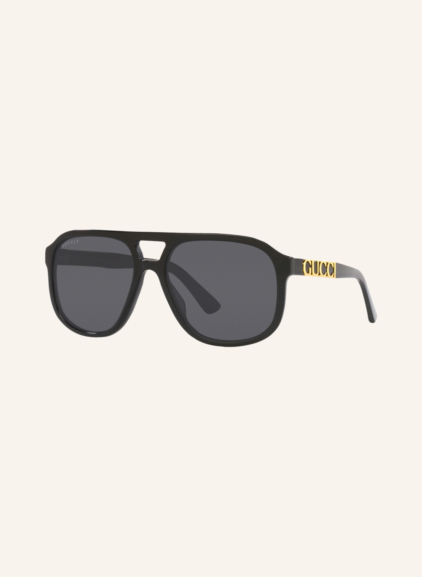 GUCCI Sunglasses GC001933, Color: 1100L1 - BLACK/ GRAY POLARIZED (Image 1)