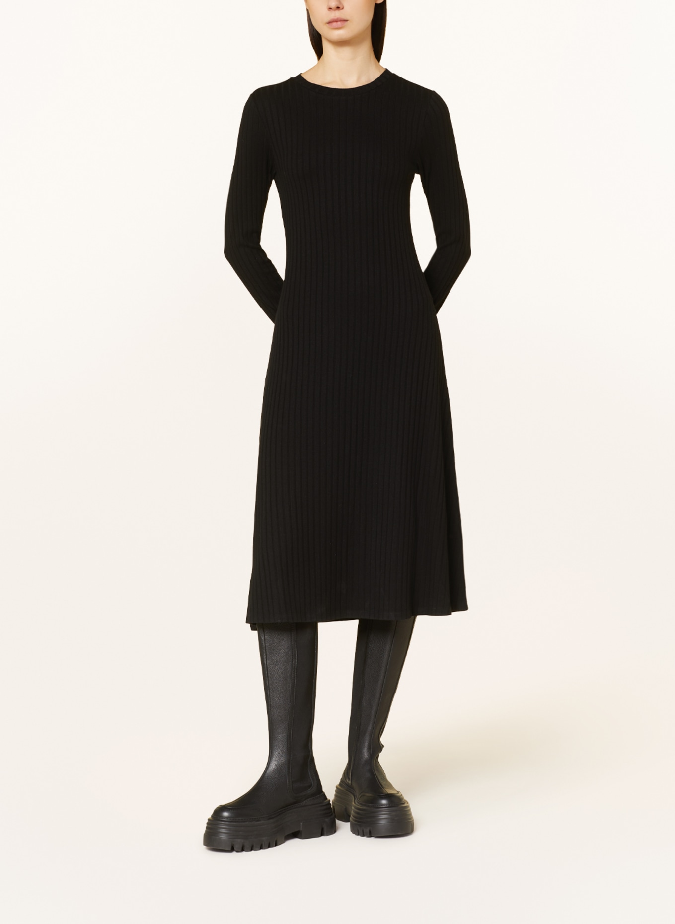 darling harbour Knit dress, Color: BLACK (Image 2)