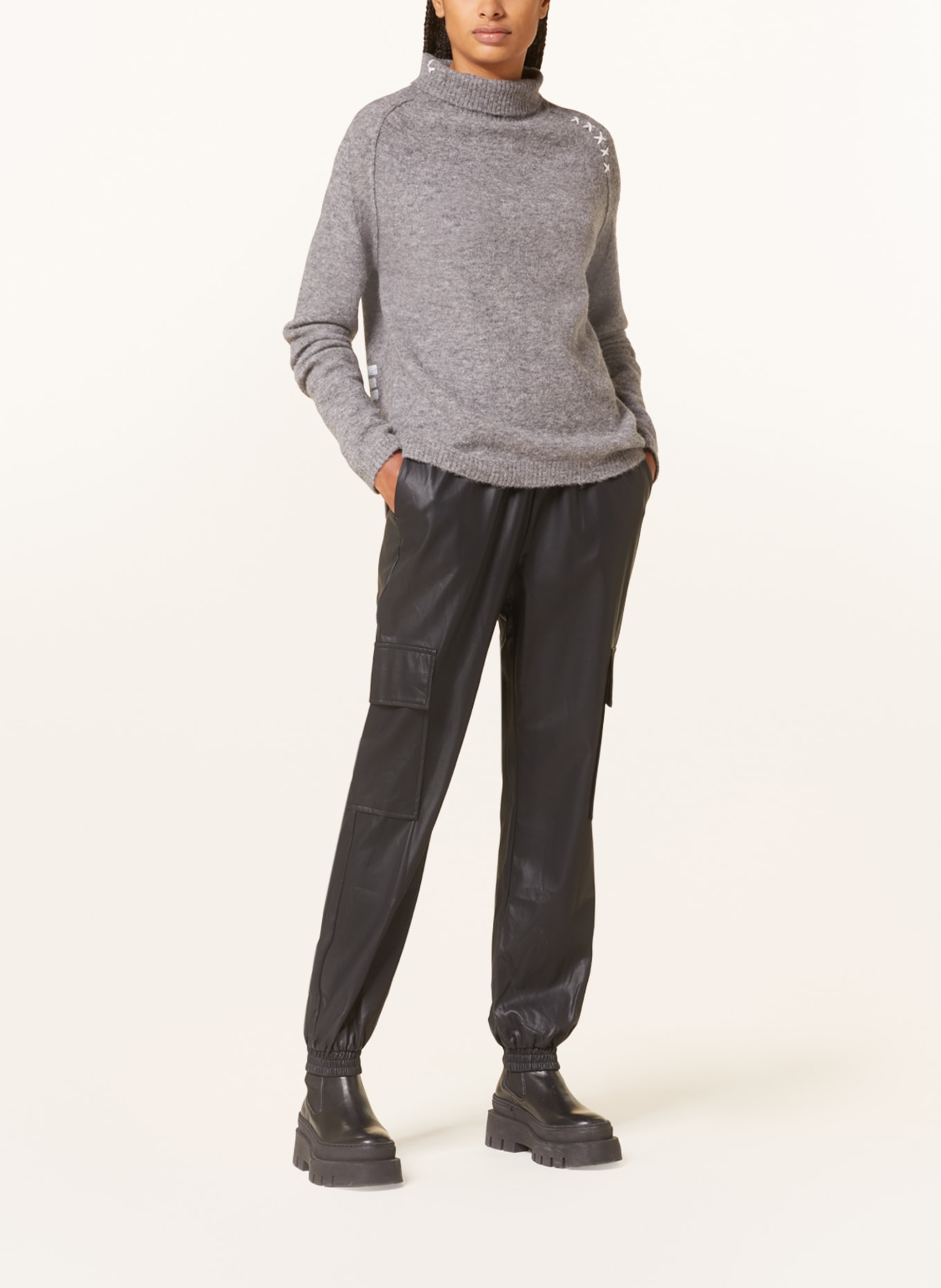 Grace Sweater, Color: GRAY (Image 2)