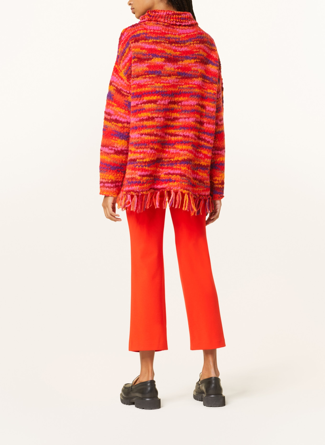 Grace Oversized sweater, Color: RED/ PURPLE/ ORANGE (Image 3)
