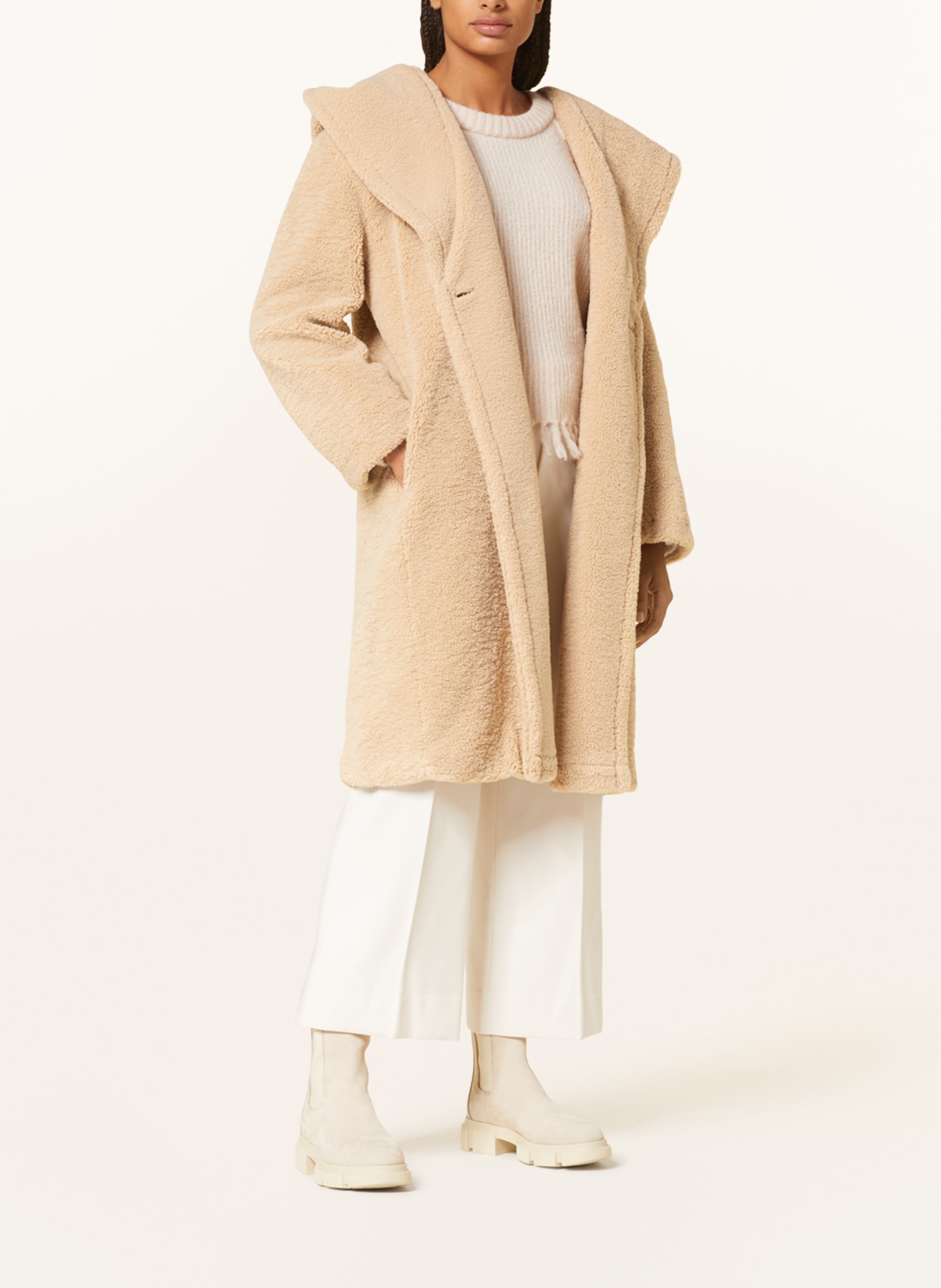 Grace Teddy coat, Color: CAMEL (Image 2)