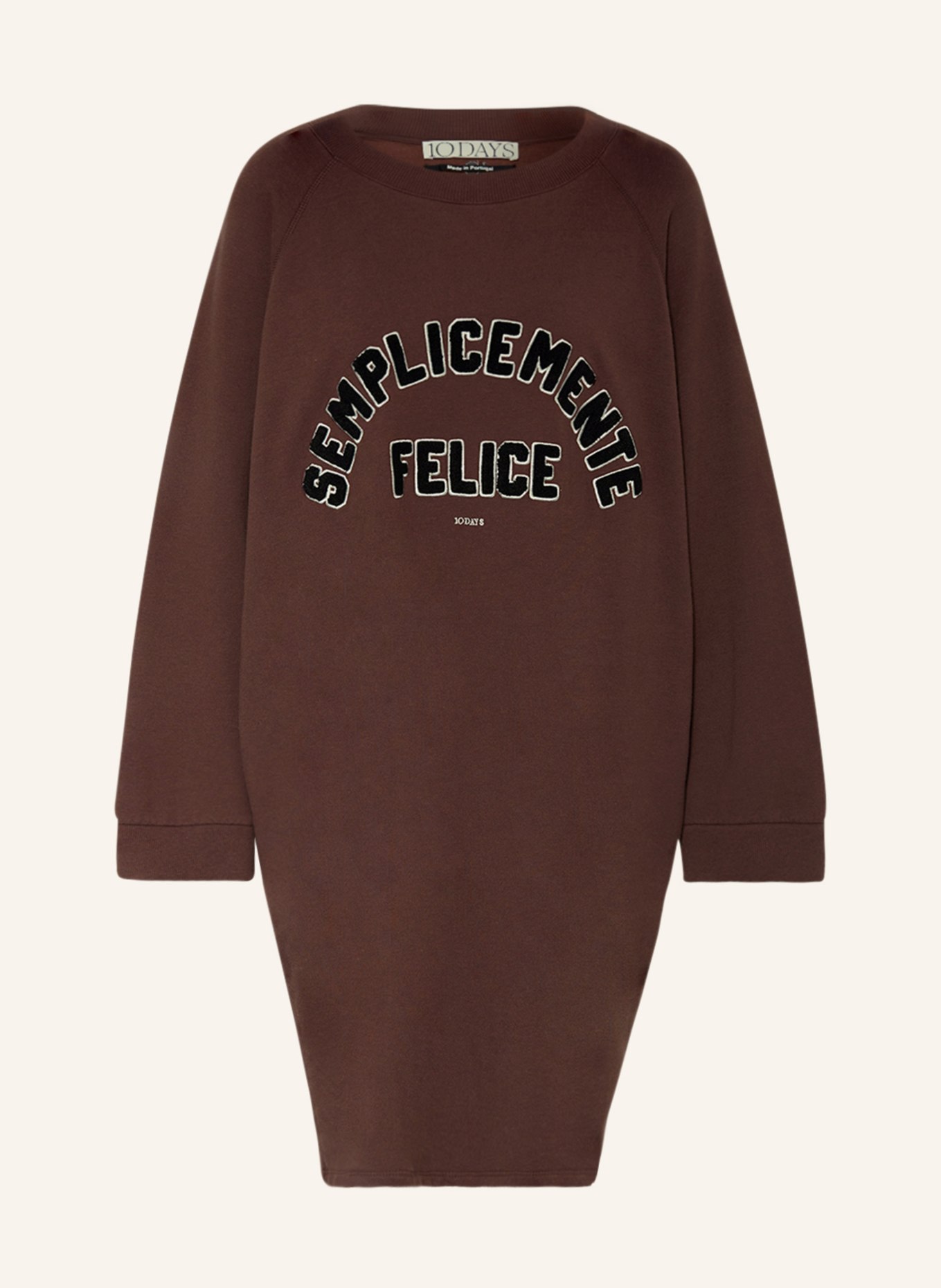 10DAYS Sweater dress, Color: BROWN (Image 1)