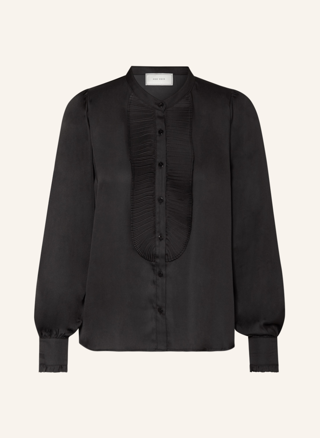 NEO NOIR Satinbluse ZOLA: SCHWARZ