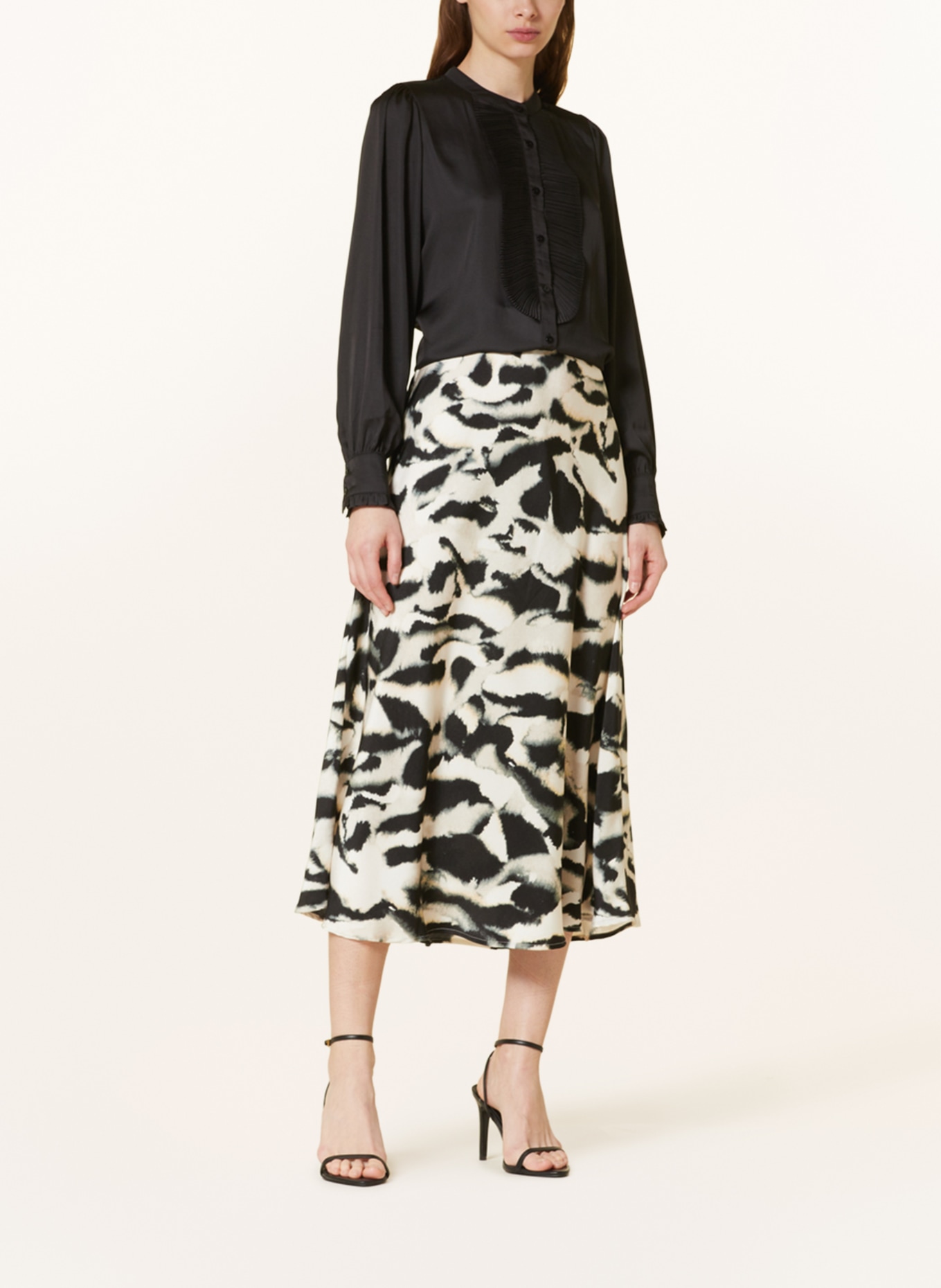 NEO NOIR Satinbluse ZOLA: SCHWARZ