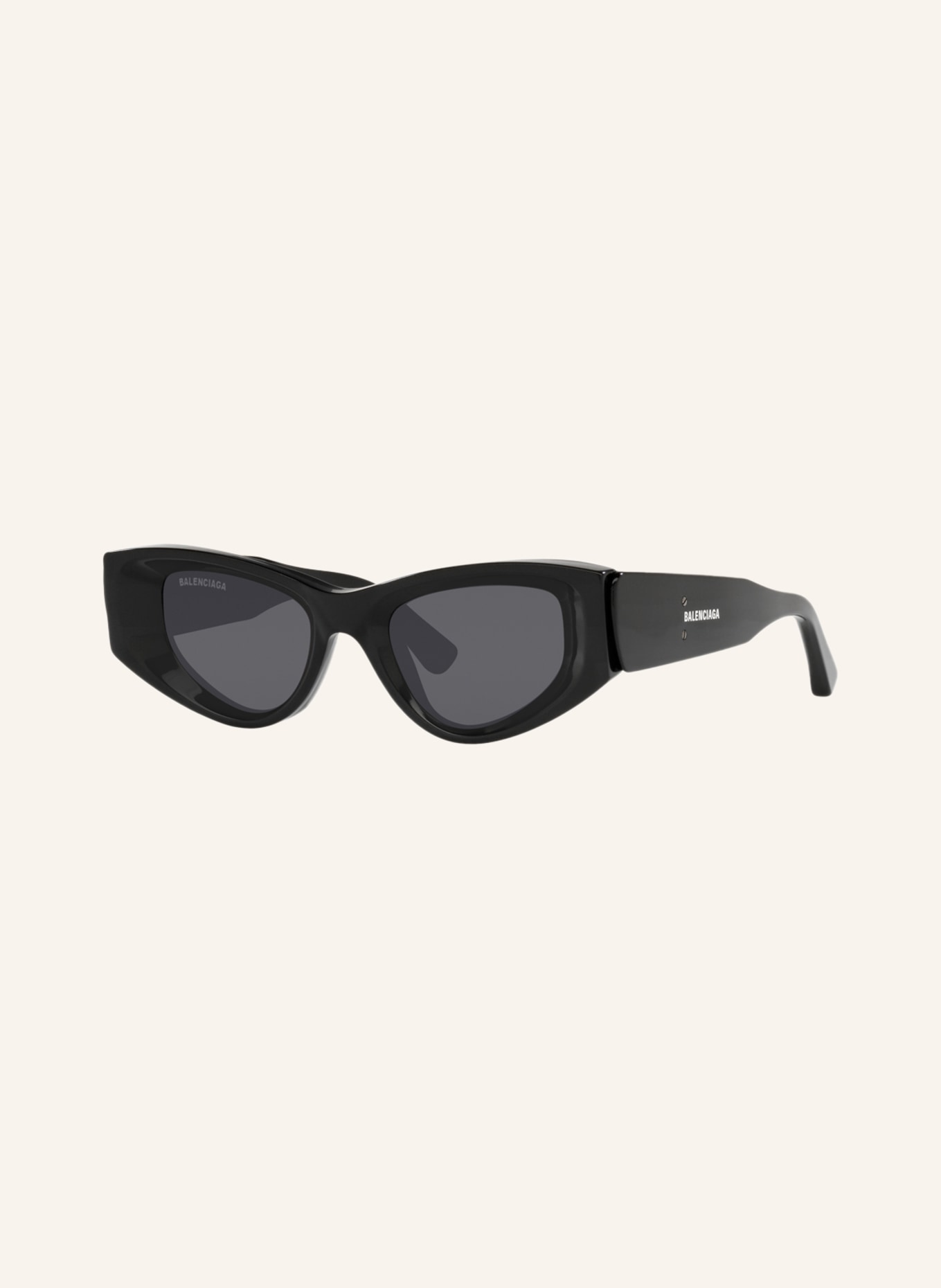BALENCIAGA Sunglasses BB0243S, Color: 1100L1 - BLACK/ GRAY (Image 1)