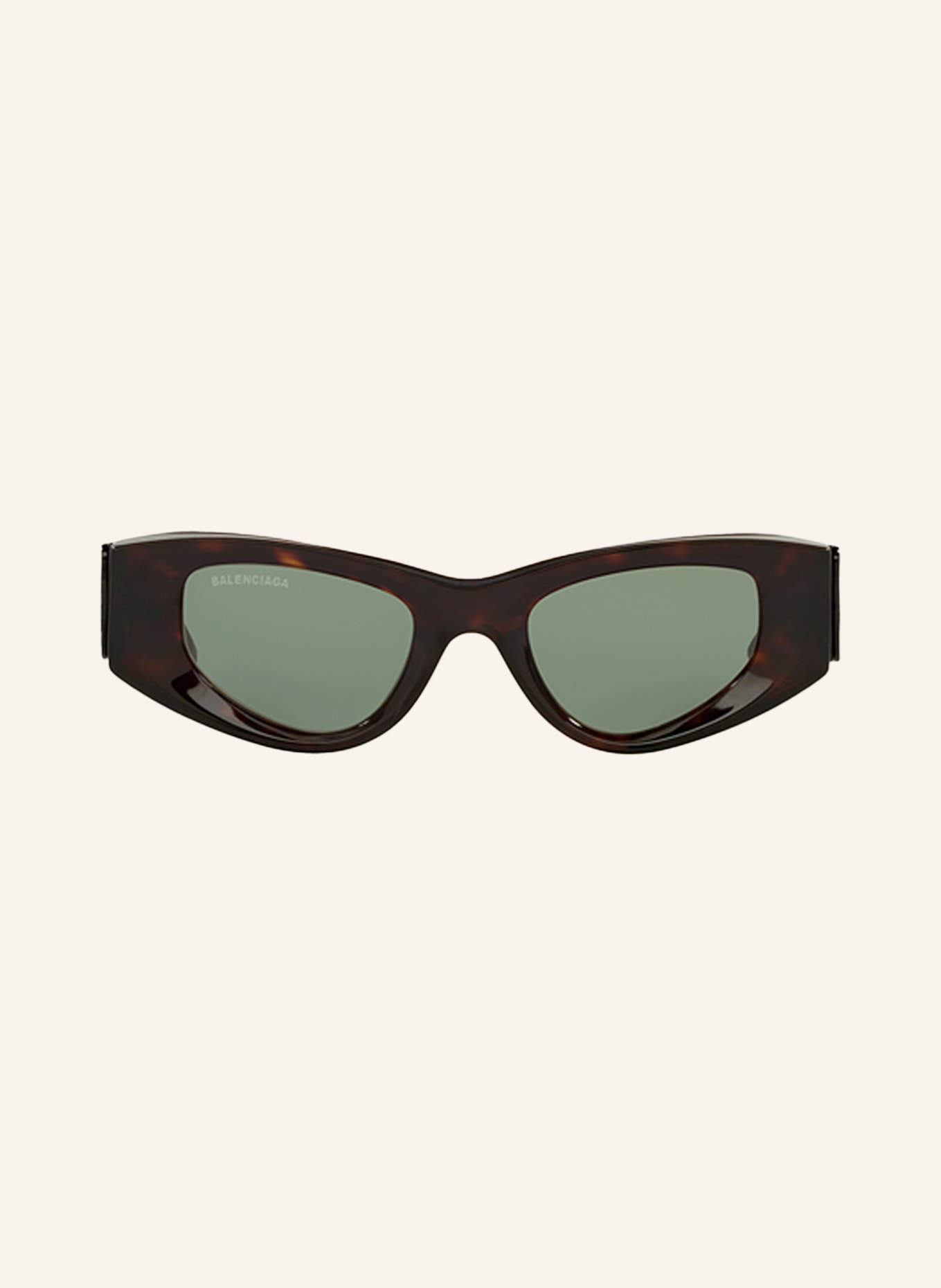 BALENCIAGA Sunglasses BB0243S, Color: 1800J1 - HAVANA/ LIGHT GREEN (Image 2)