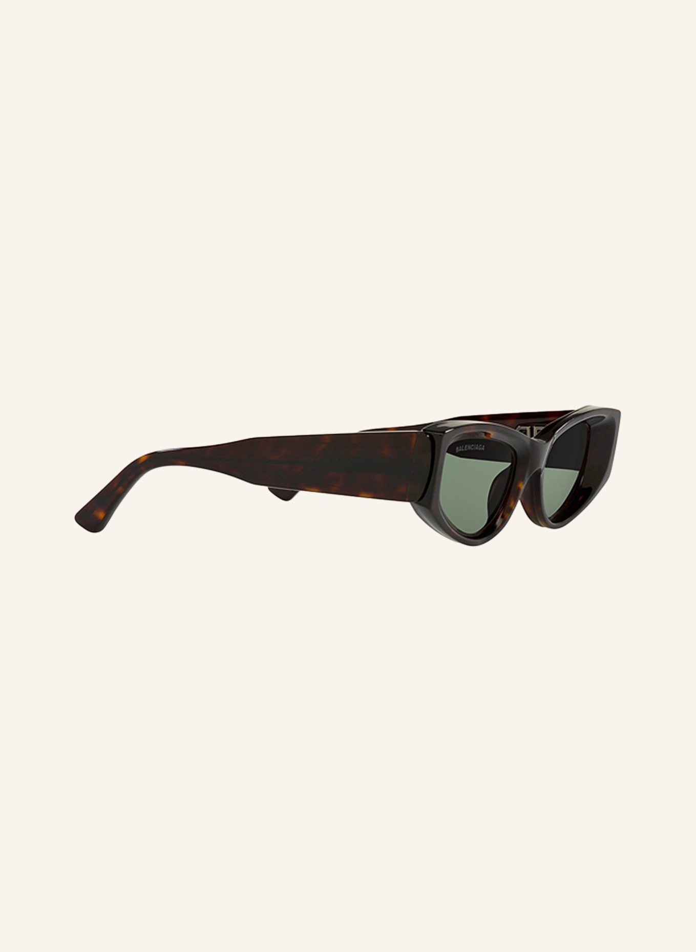 BALENCIAGA Sunglasses BB0243S, Color: 1800J1 - HAVANA/ LIGHT GREEN (Image 3)