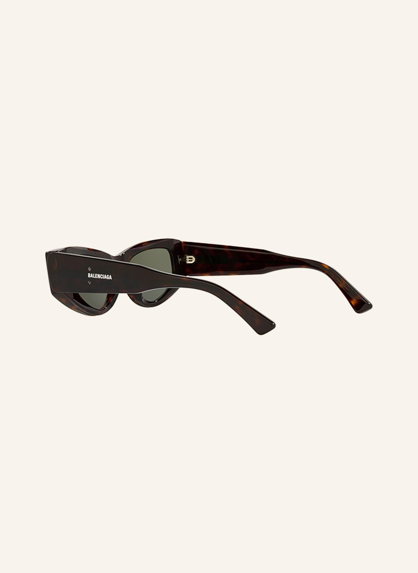 BALENCIAGA Sunglasses BB0243S, Color: 1800J1 - HAVANA/ LIGHT GREEN (Image 4)