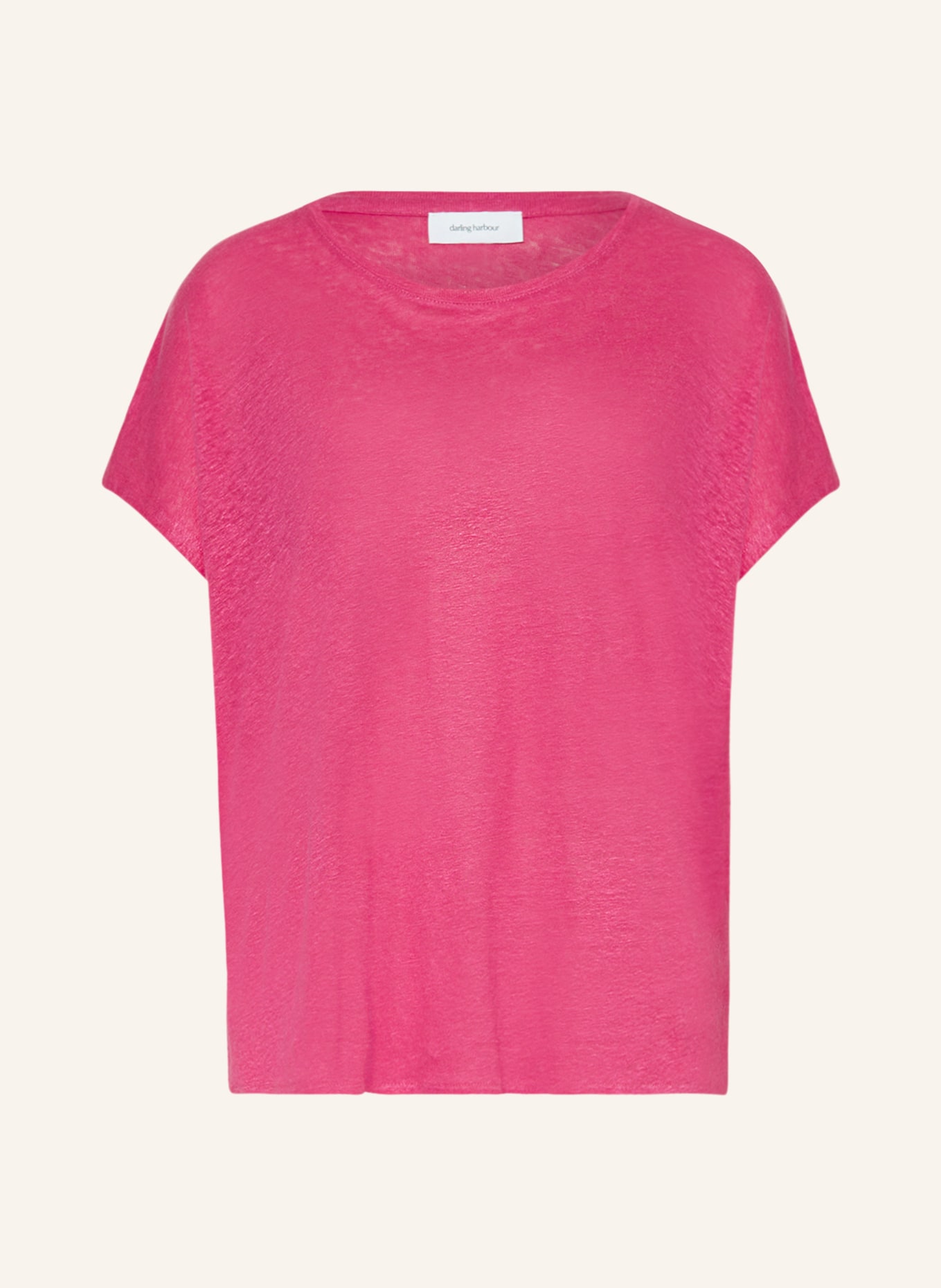 darling harbour T-shirt made of linen, Color: PINK (Image 1)
