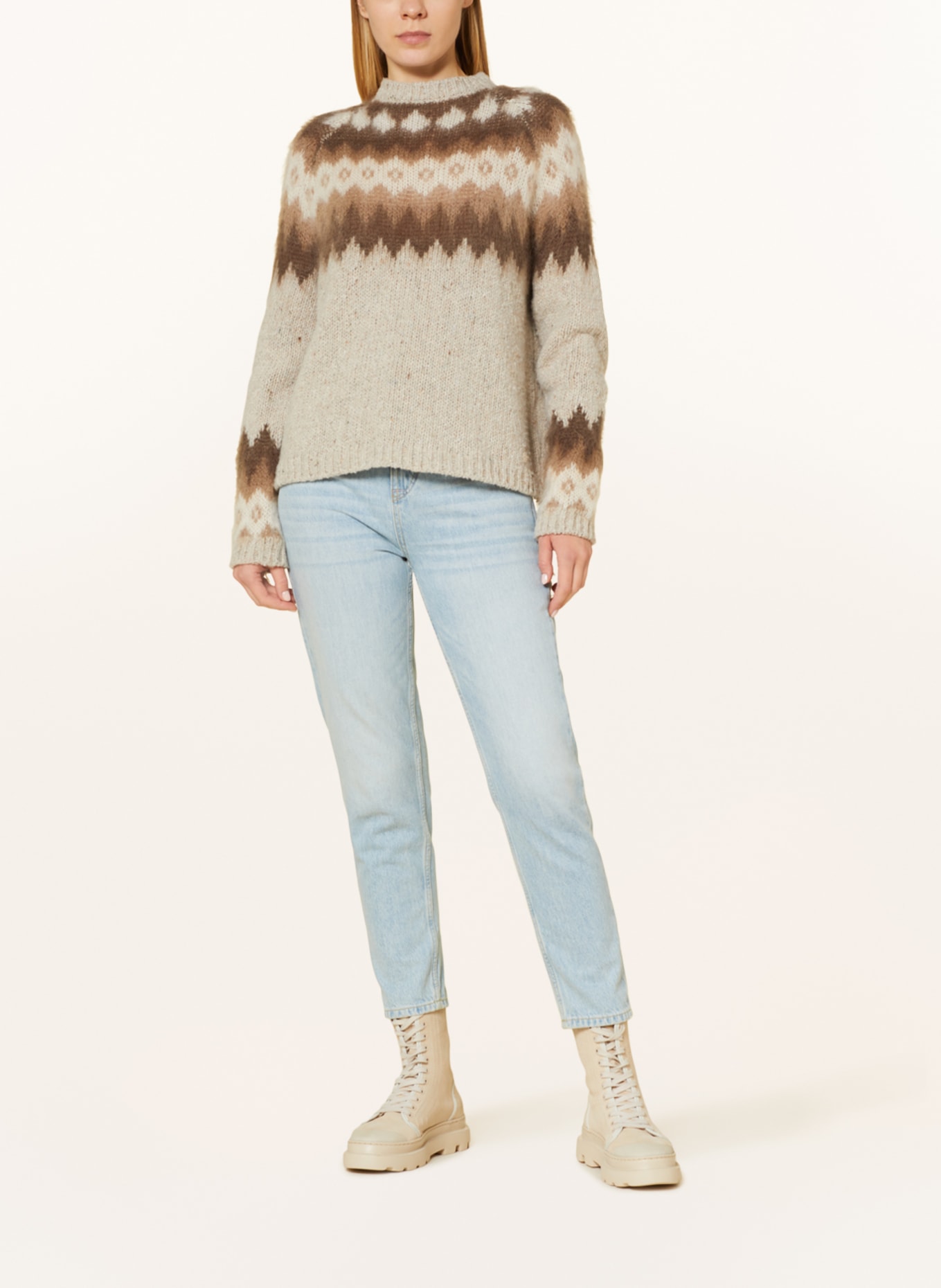 WOOLRICH Sweater, Color: BEIGE/ CREAM/ BROWN (Image 2)