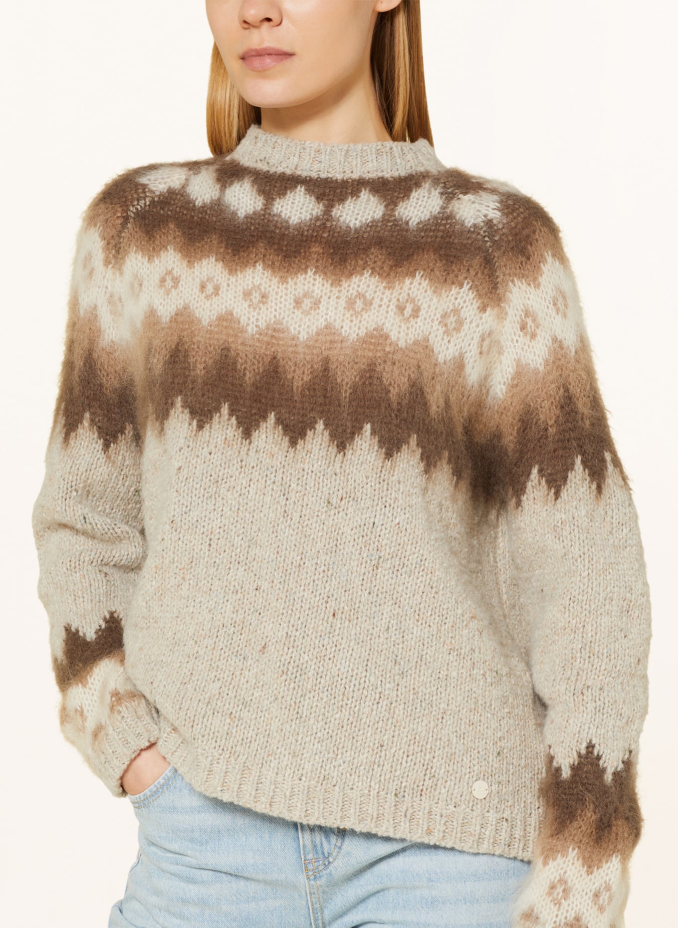 WOOLRICH Sweater, Color: BEIGE/ CREAM/ BROWN (Image 4)