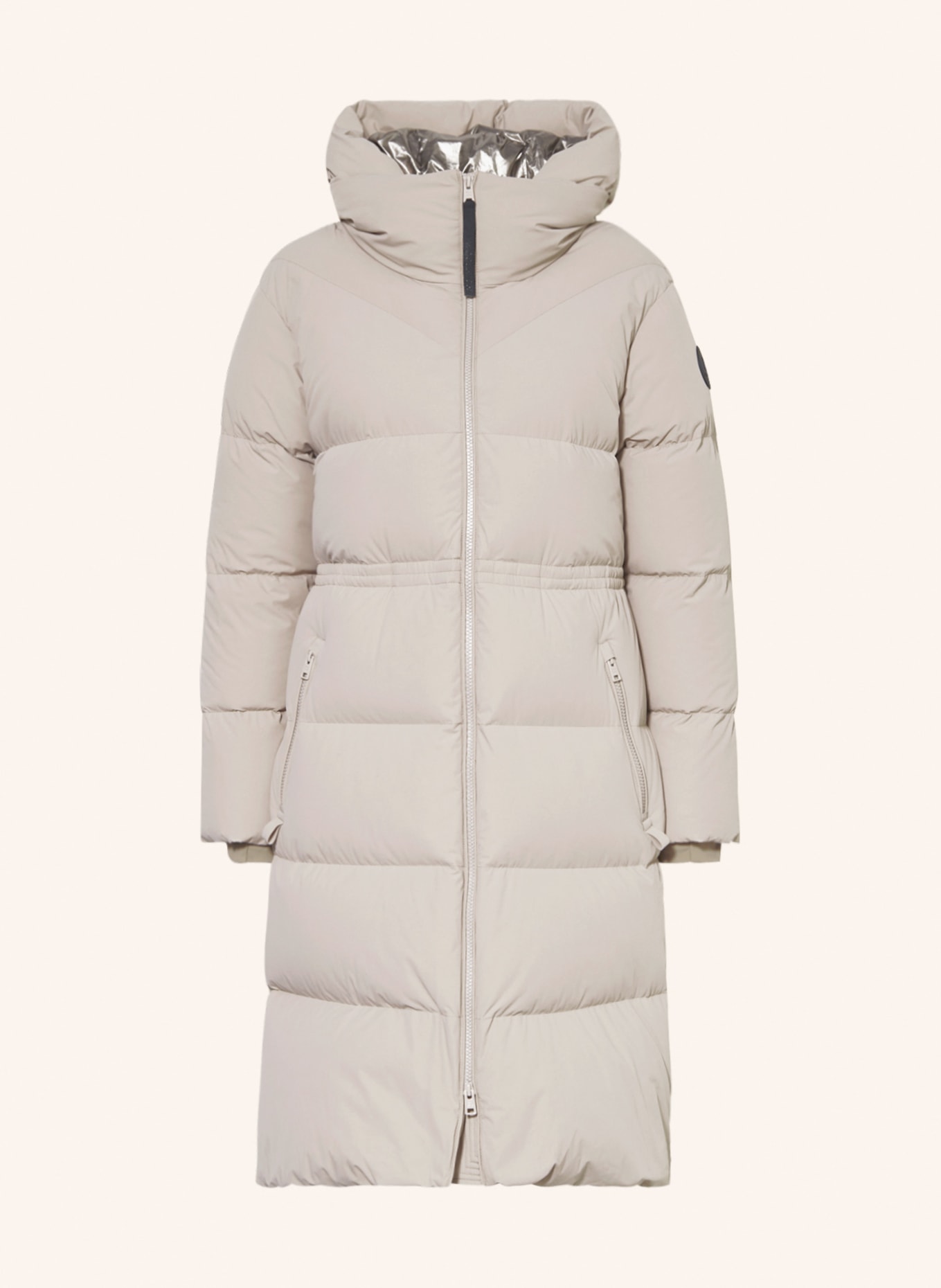 WOOLRICH Down jacket with removable hood, Color: BEIGE (Image 1)