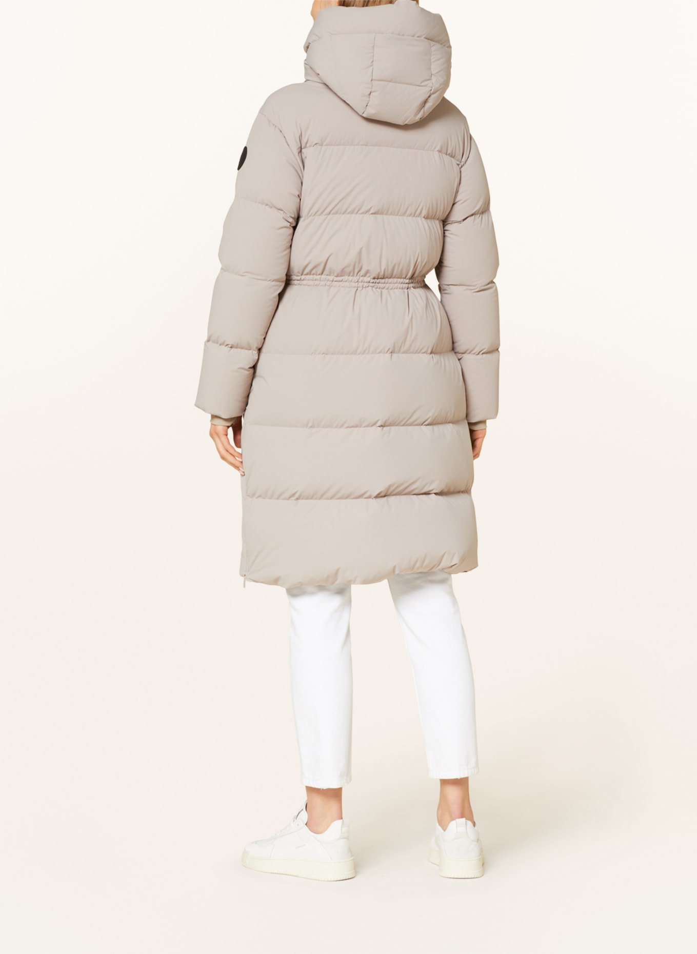 WOOLRICH Down jacket with removable hood, Color: BEIGE (Image 3)