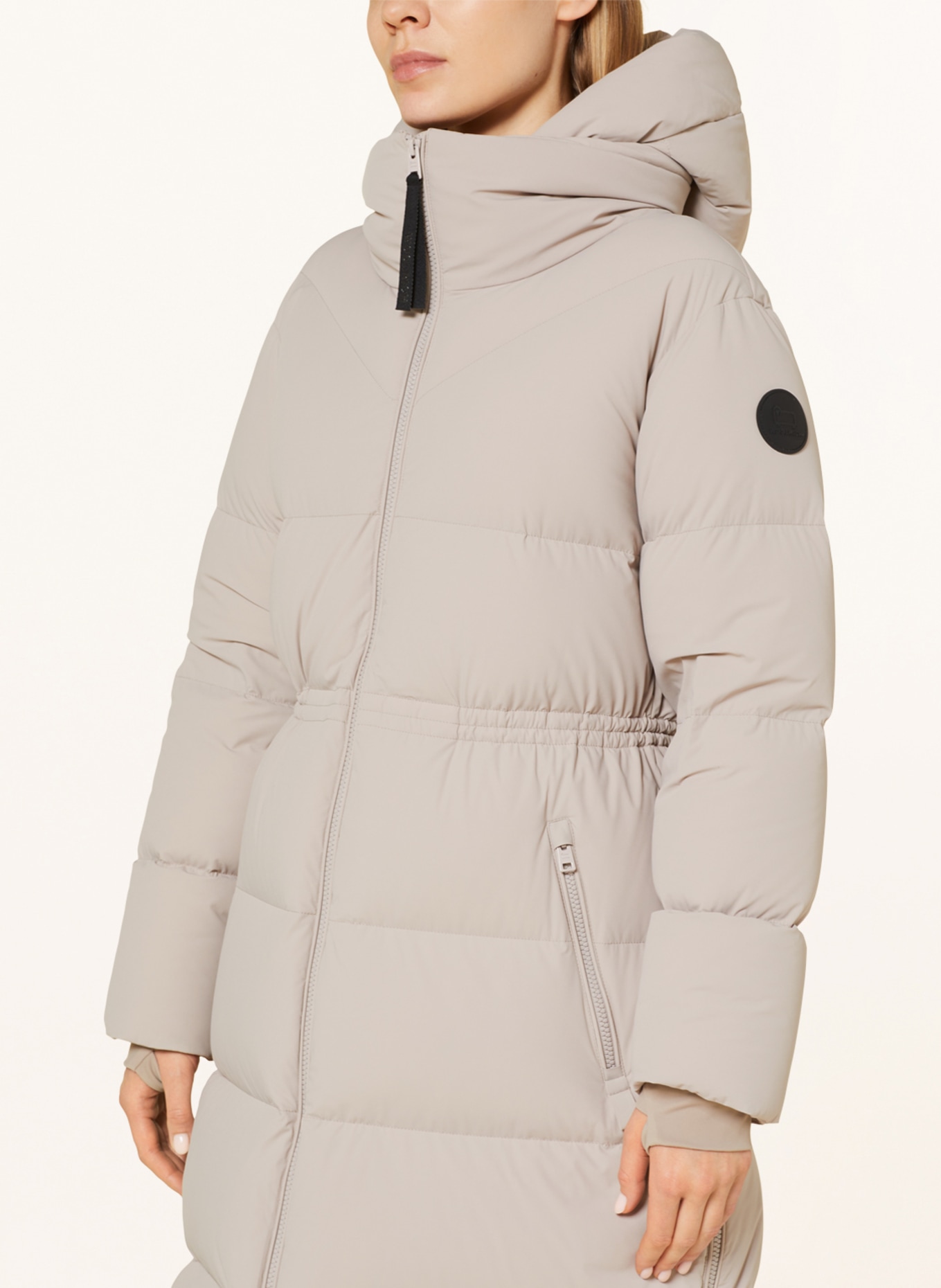 WOOLRICH Down jacket with removable hood, Color: BEIGE (Image 5)