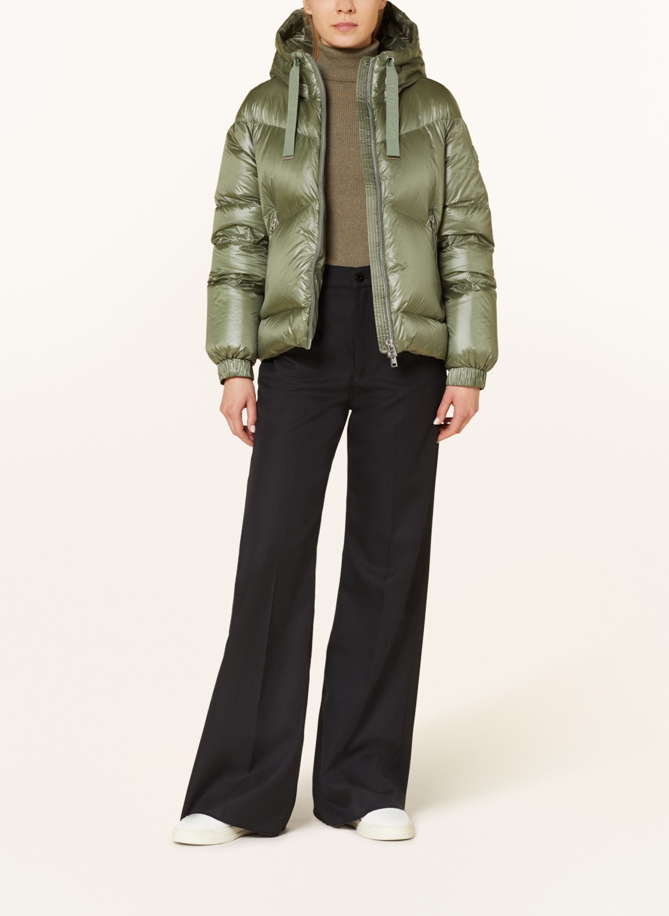 WOOLRICH Down jacket ALIQUIPPA, Color: OLIVE (Image 2)