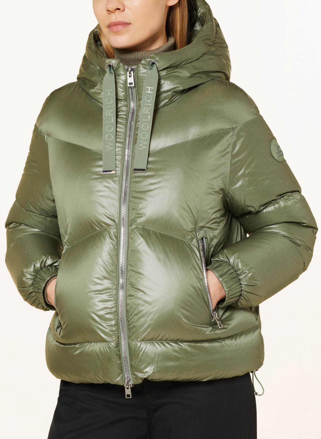 WOOLRICH Down jacket ALIQUIPPA, Color: OLIVE (Image 5)