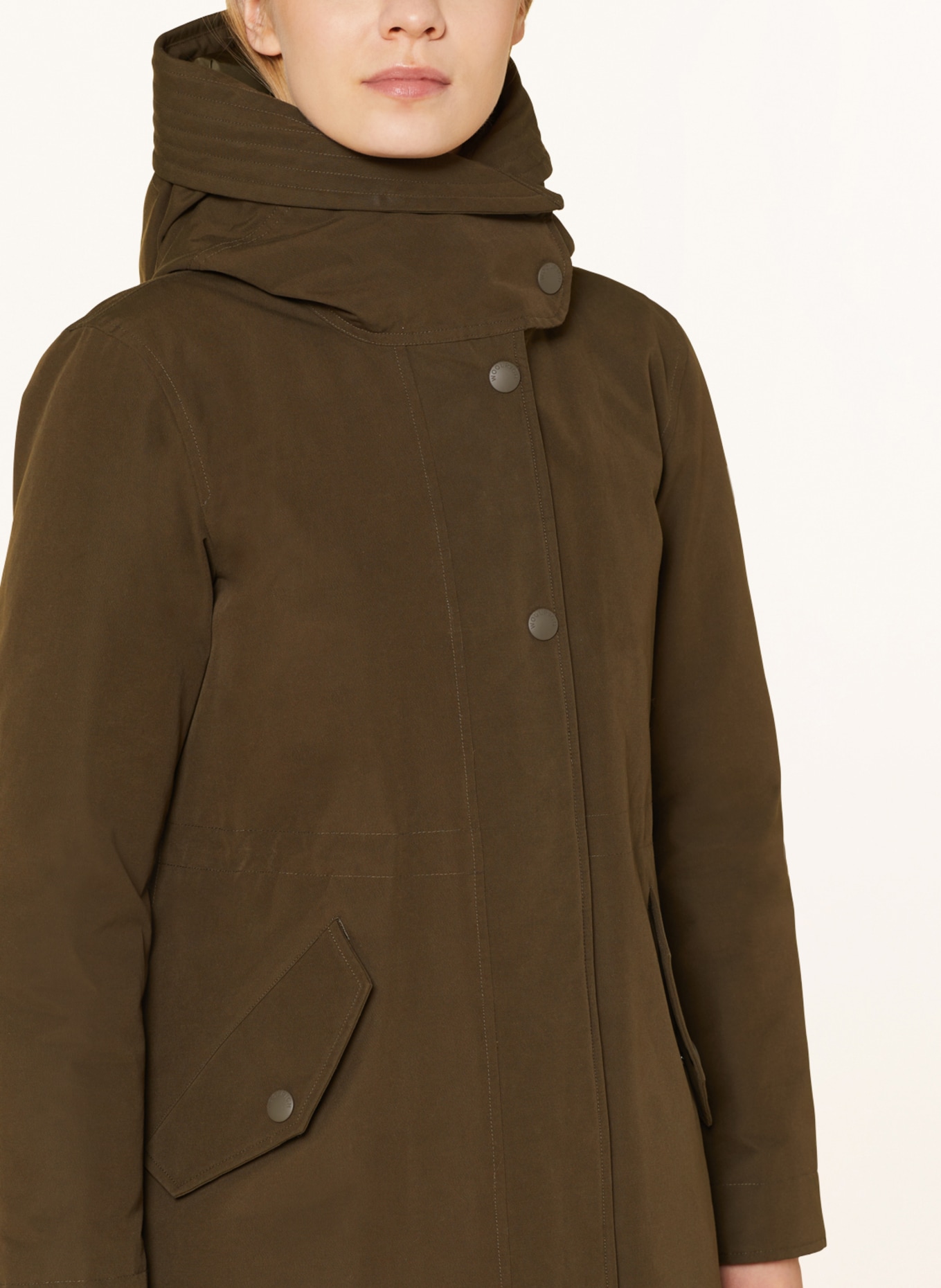 WOOLRICH 2-in-1 down parka, Color: KHAKI (Image 6)