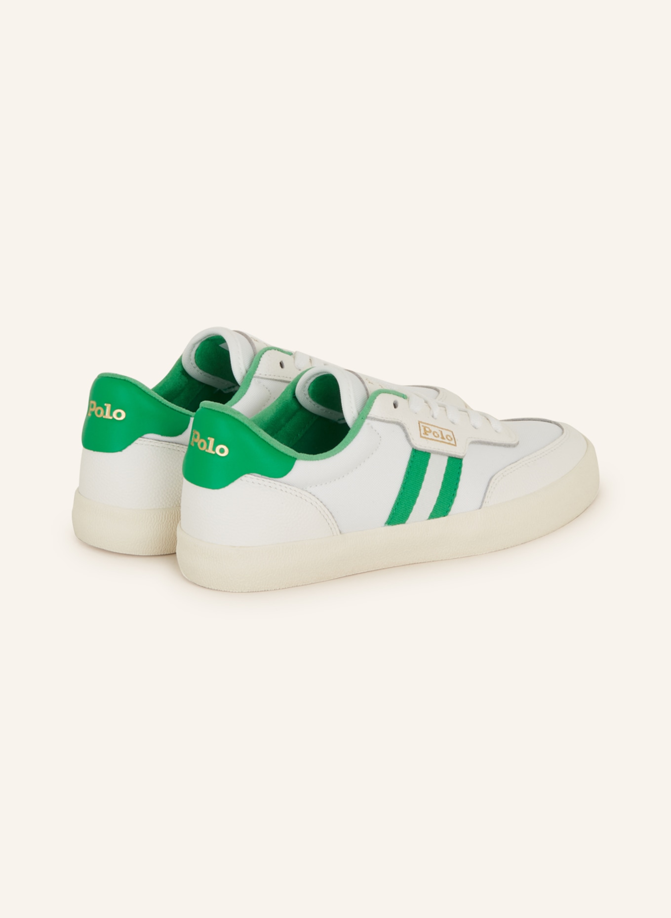 POLO RALPH LAUREN Sneakers, Color: WHITE/ GREEN (Image 2)